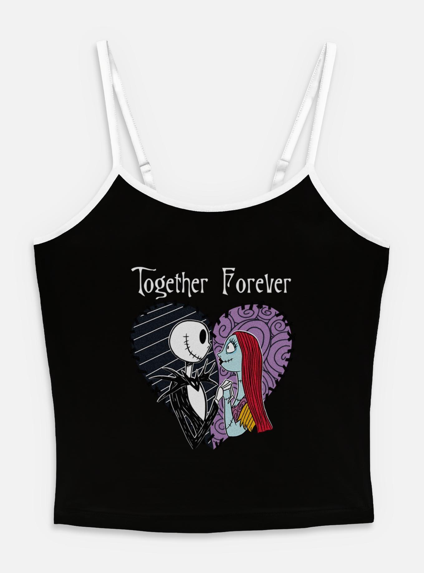 The Nightmare Before Christmas Together Forever Womens Cami, BLACK, hi-res