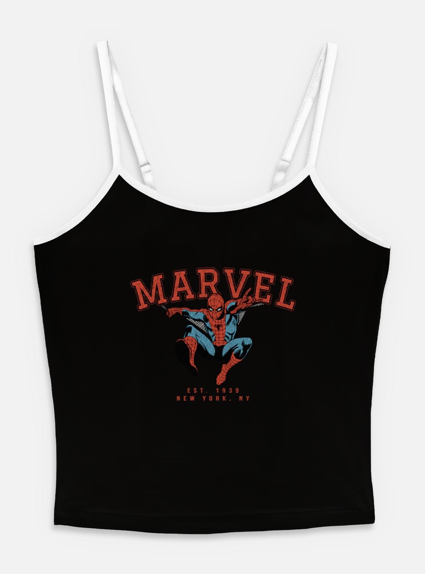 Marvel Spider-Man Collegiate Spidey Womens Cami, BLACK, hi-res