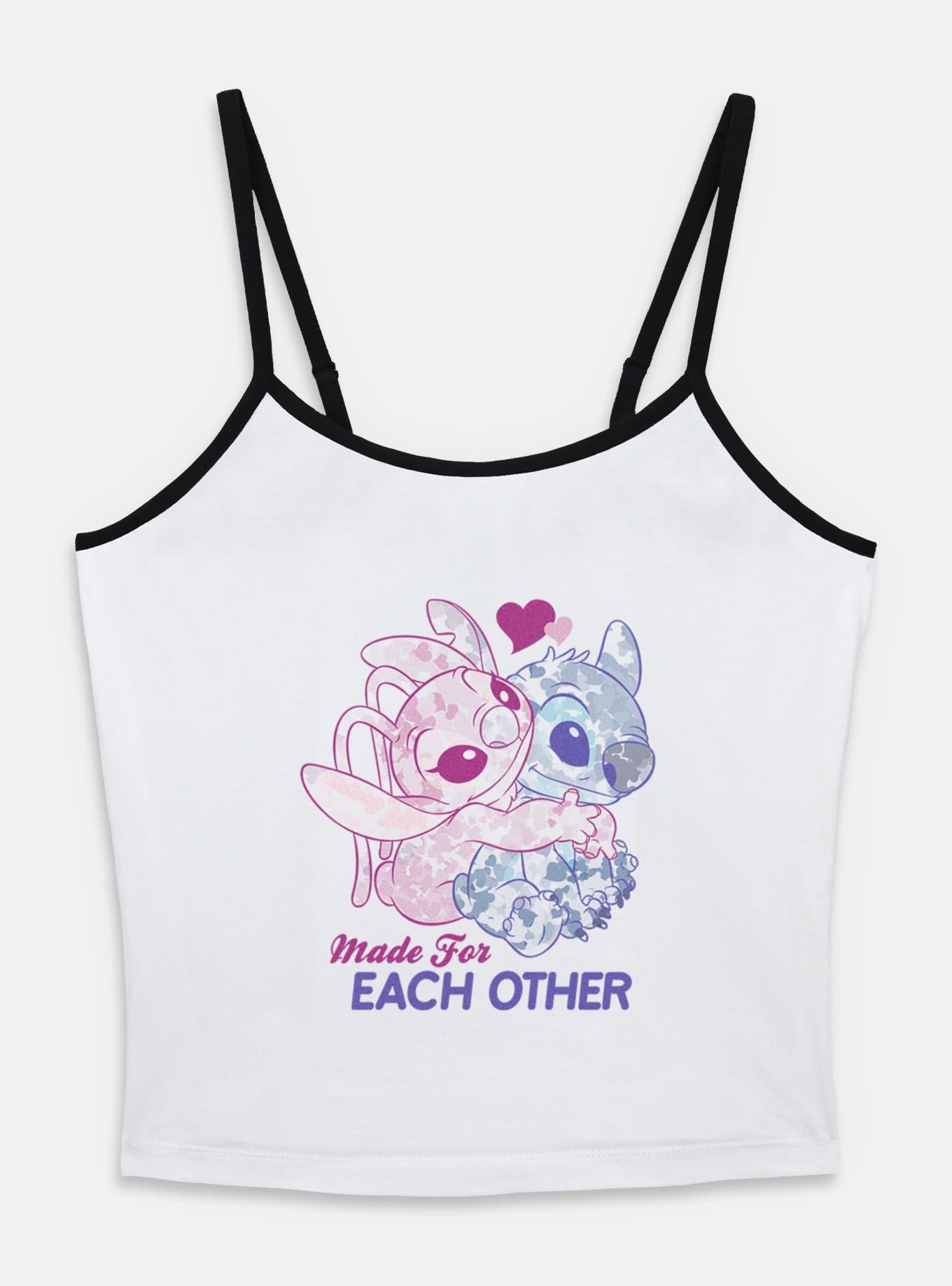 Disney Lilo & Stitch Angel Made For Each Other  Womens Cami, WHITE, hi-res