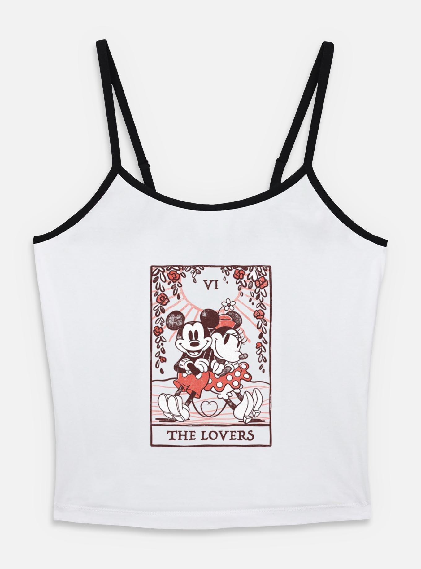 Disney Mickey Mouse The Lovers Tarot Womens Cami, WHITE, hi-res