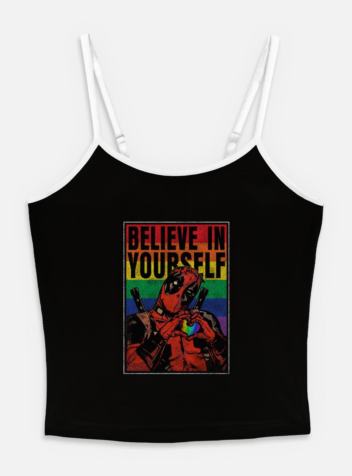 Marvel Deadpool Deadpool Believe In Yourself Womens Cami, BLACK, hi-res