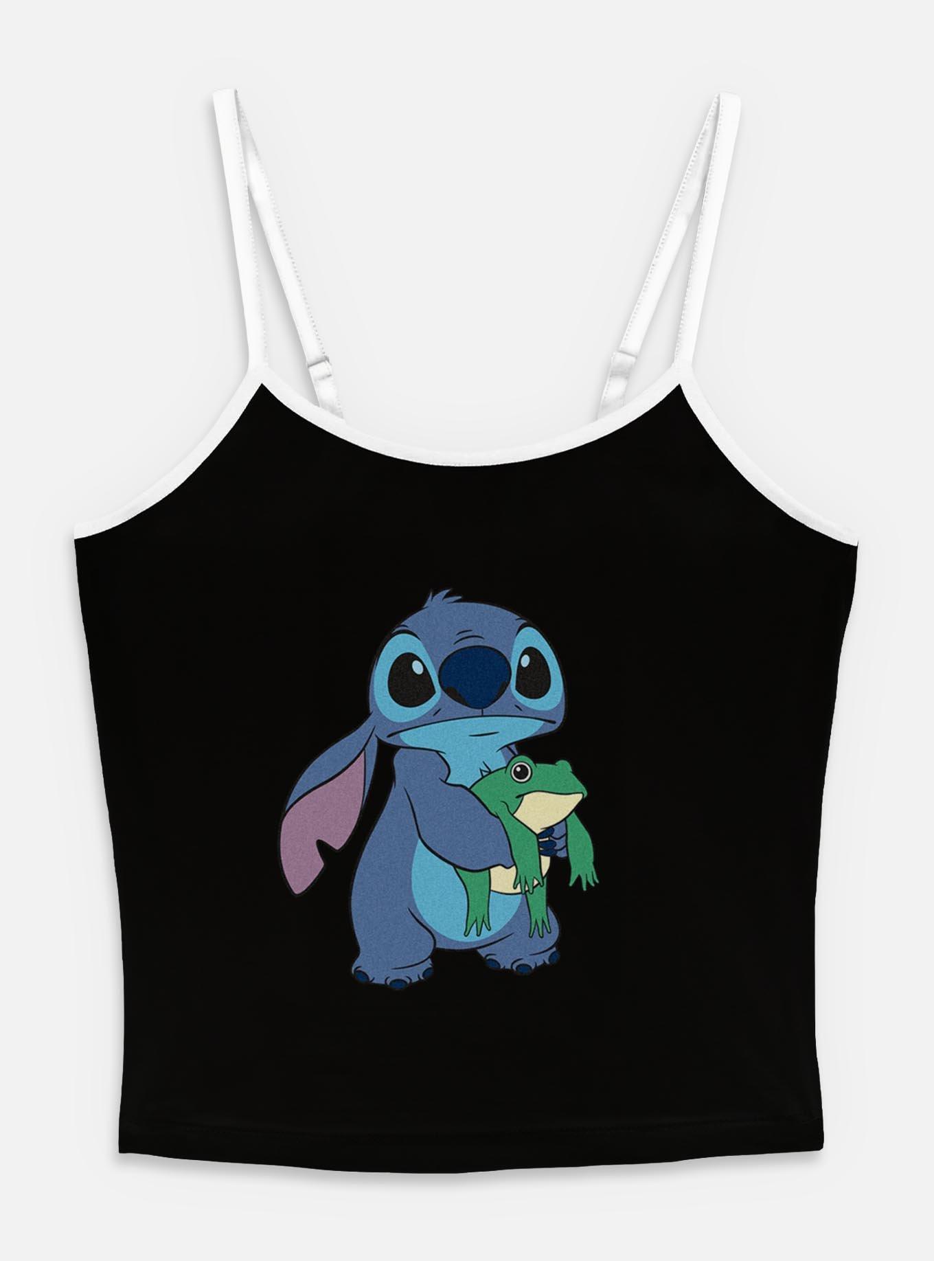 Disney Lilo & Stitch Holding Froggie Womens Cami, BLACK, hi-res