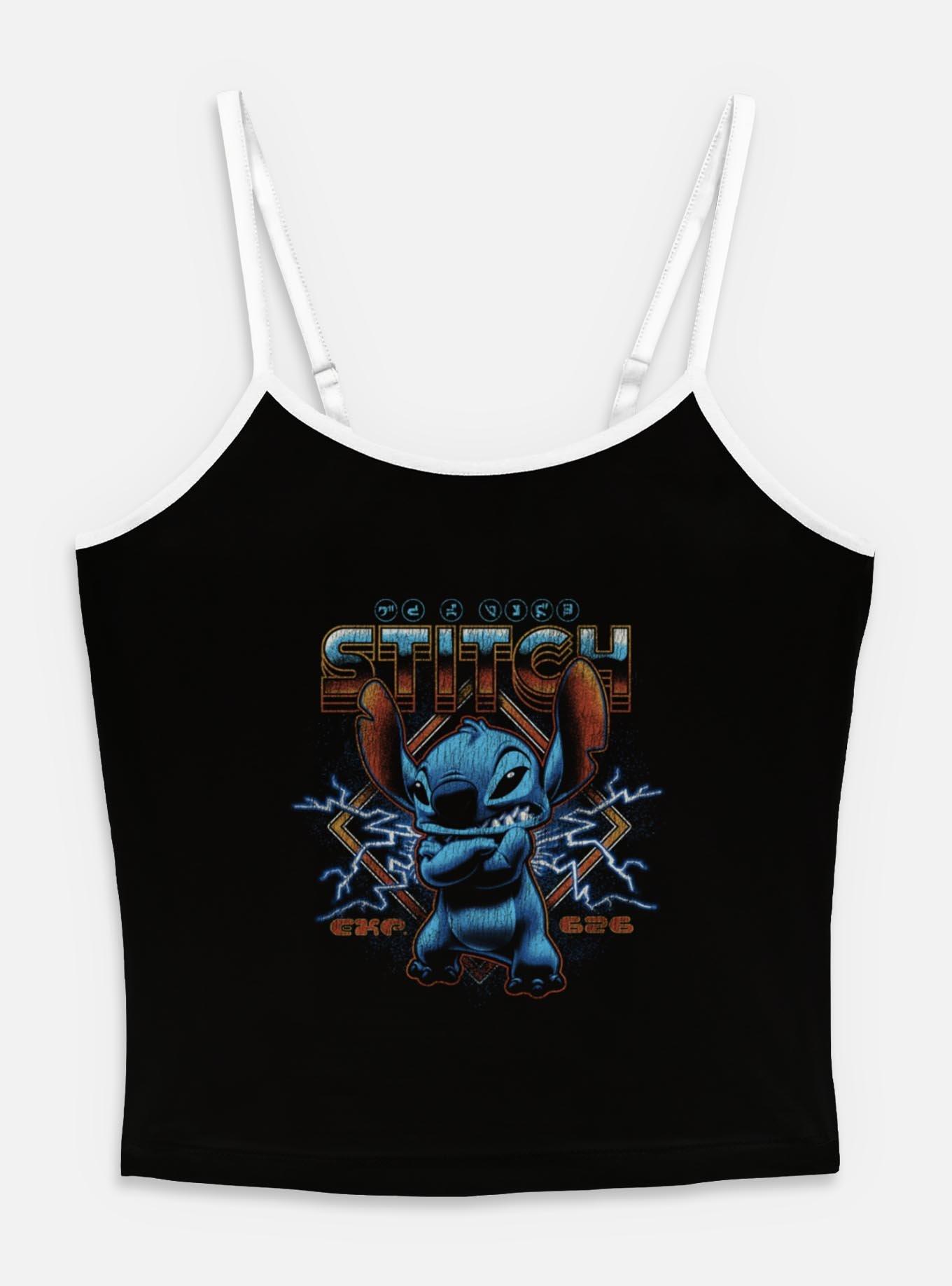 Disney Lilo & Stitch Rock Poster Womens Cami, BLACK, hi-res
