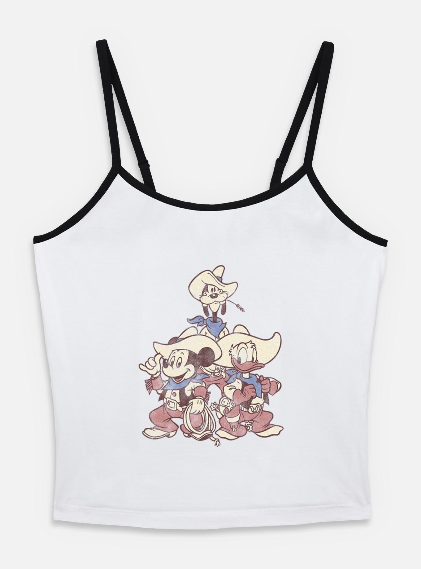 Disney Mickey Mouse Vintage Cowboys Womens Cami, WHITE, hi-res
