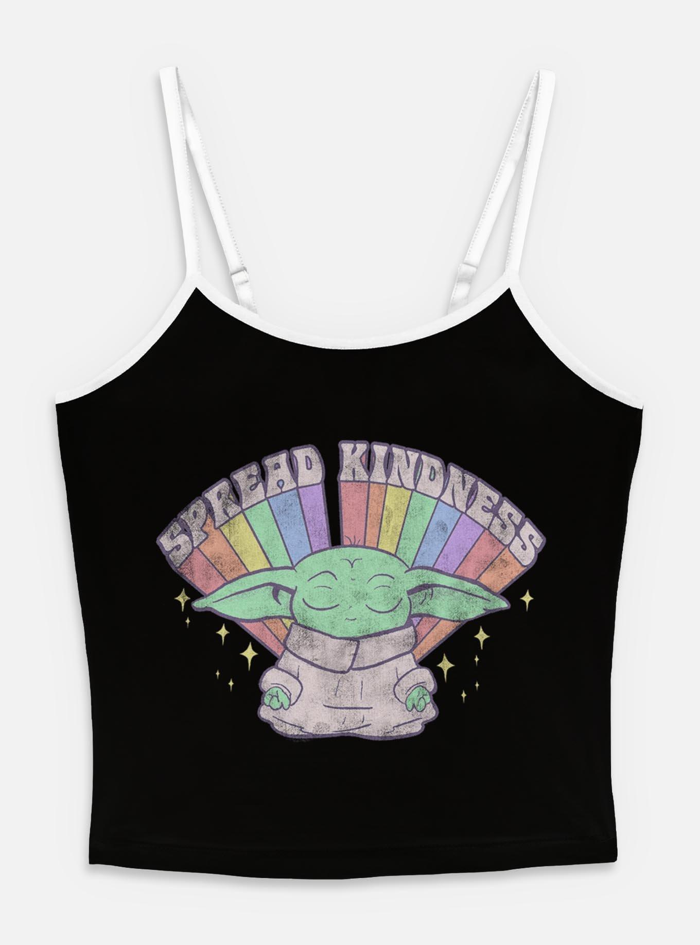 Star Wars The Mandalorian Spread Kindness Womens Cami, BLACK, hi-res