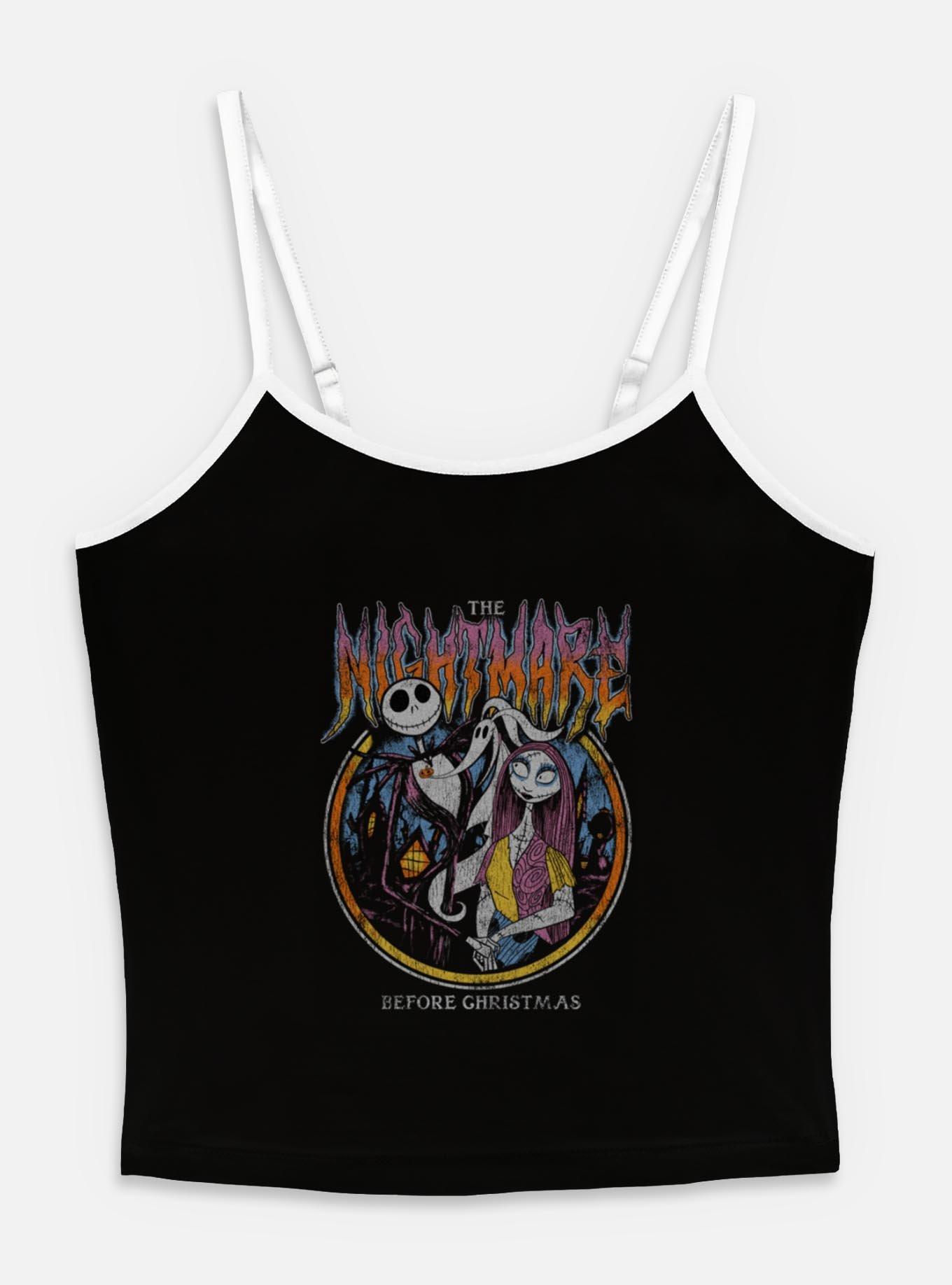 The Nightmare Before Christmas Nightmare Metal Circle Womens Cami, BLACK, hi-res