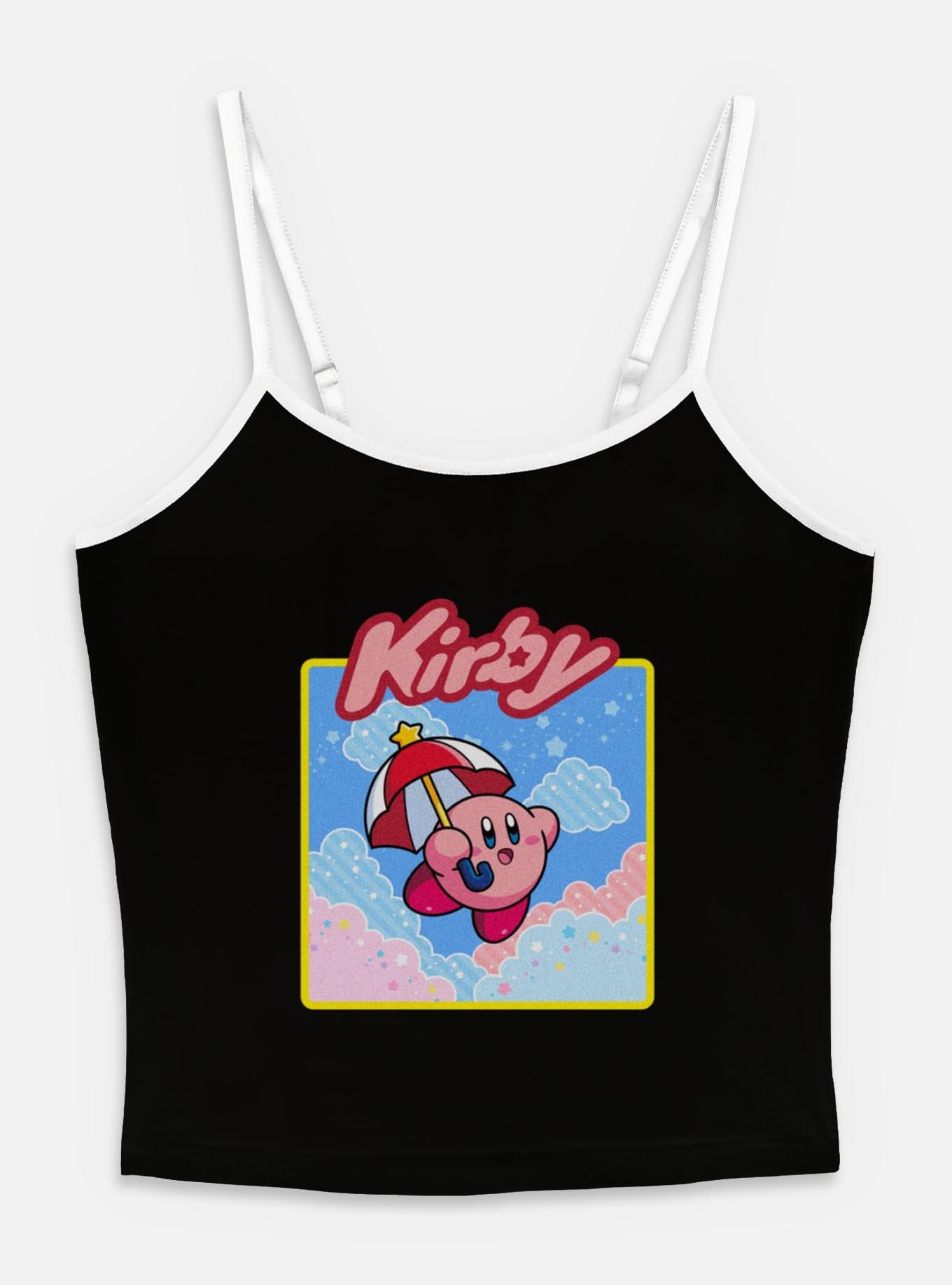 Kirby Starry Box Womens Cami, BLACK, hi-res