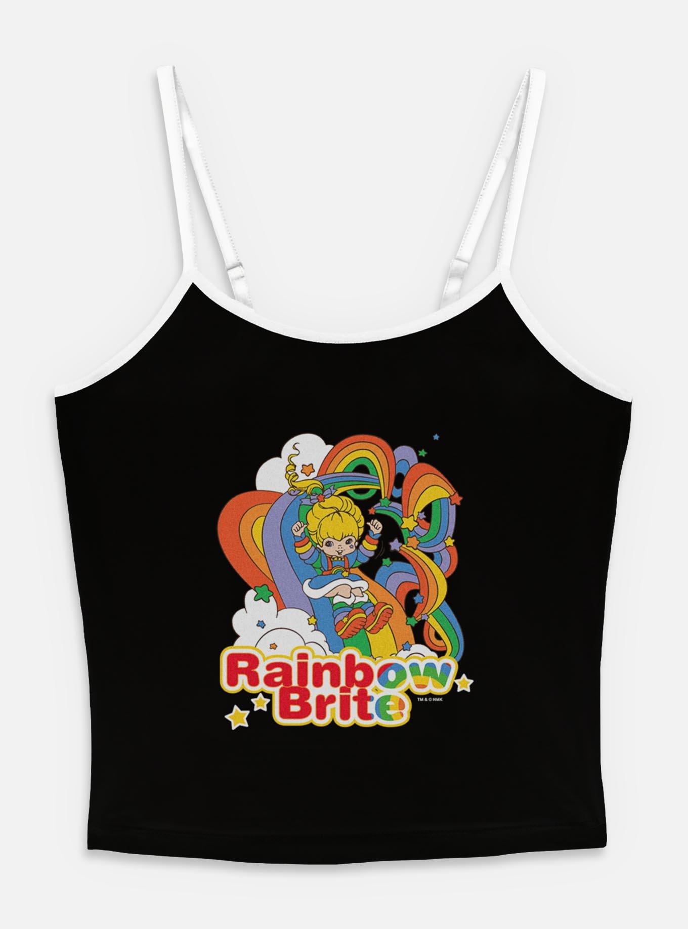 Rainbow Brite Ranbow Tangle Womens Cami, BLACK, hi-res