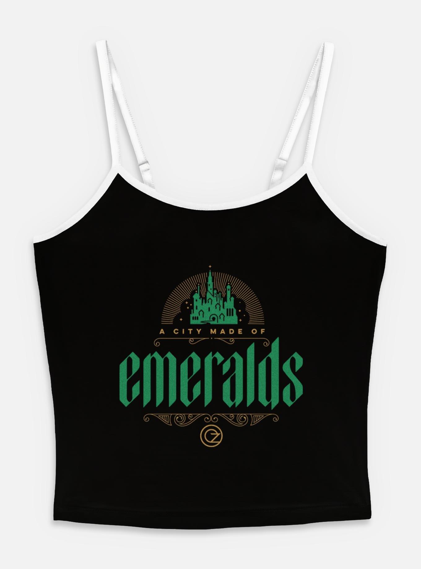 Wicked A City Made Of Emeralds Womens Cami, BLACK, hi-res