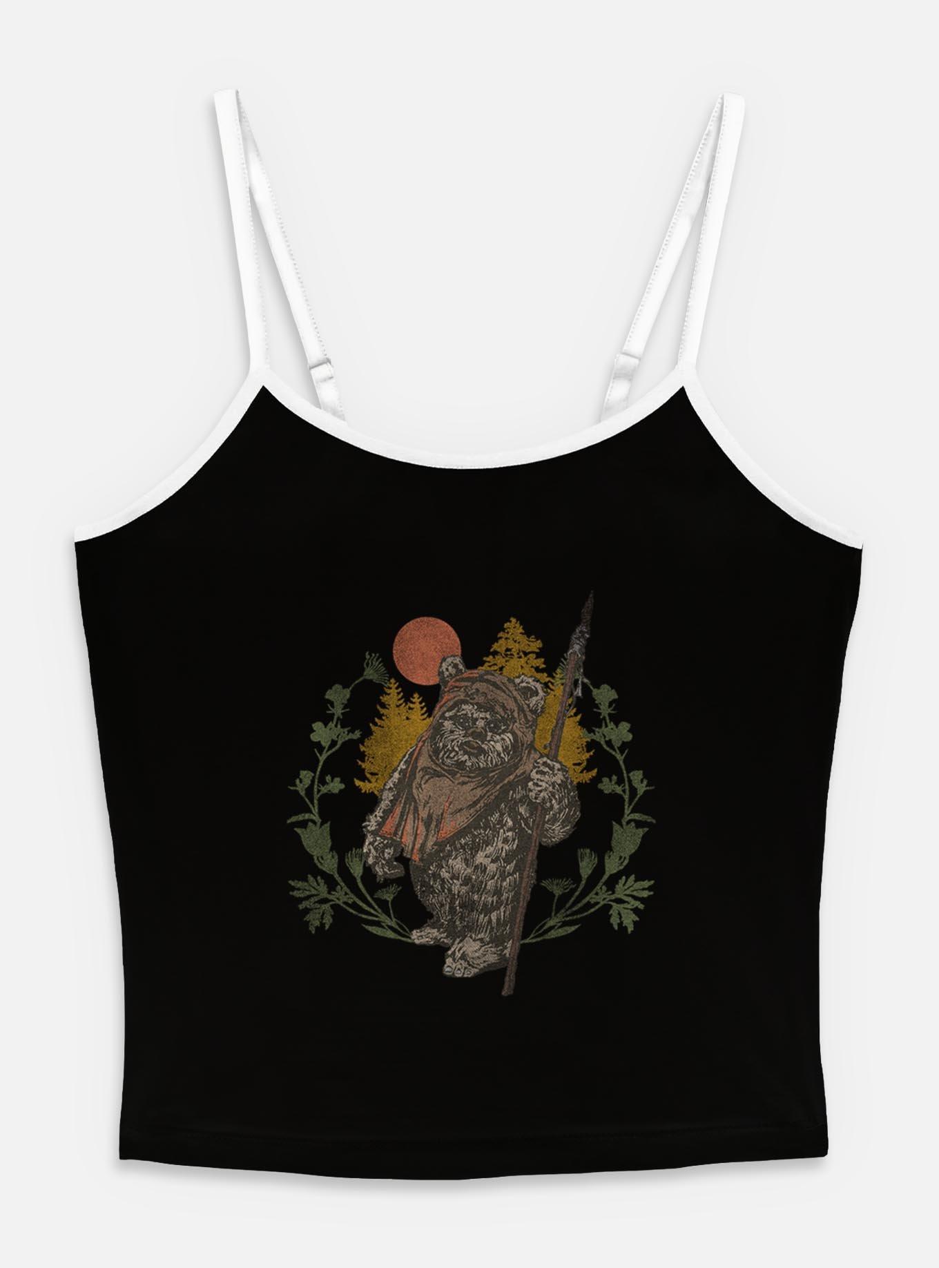 Star Wars Ewok Sunset Womens Cami, BLACK, hi-res
