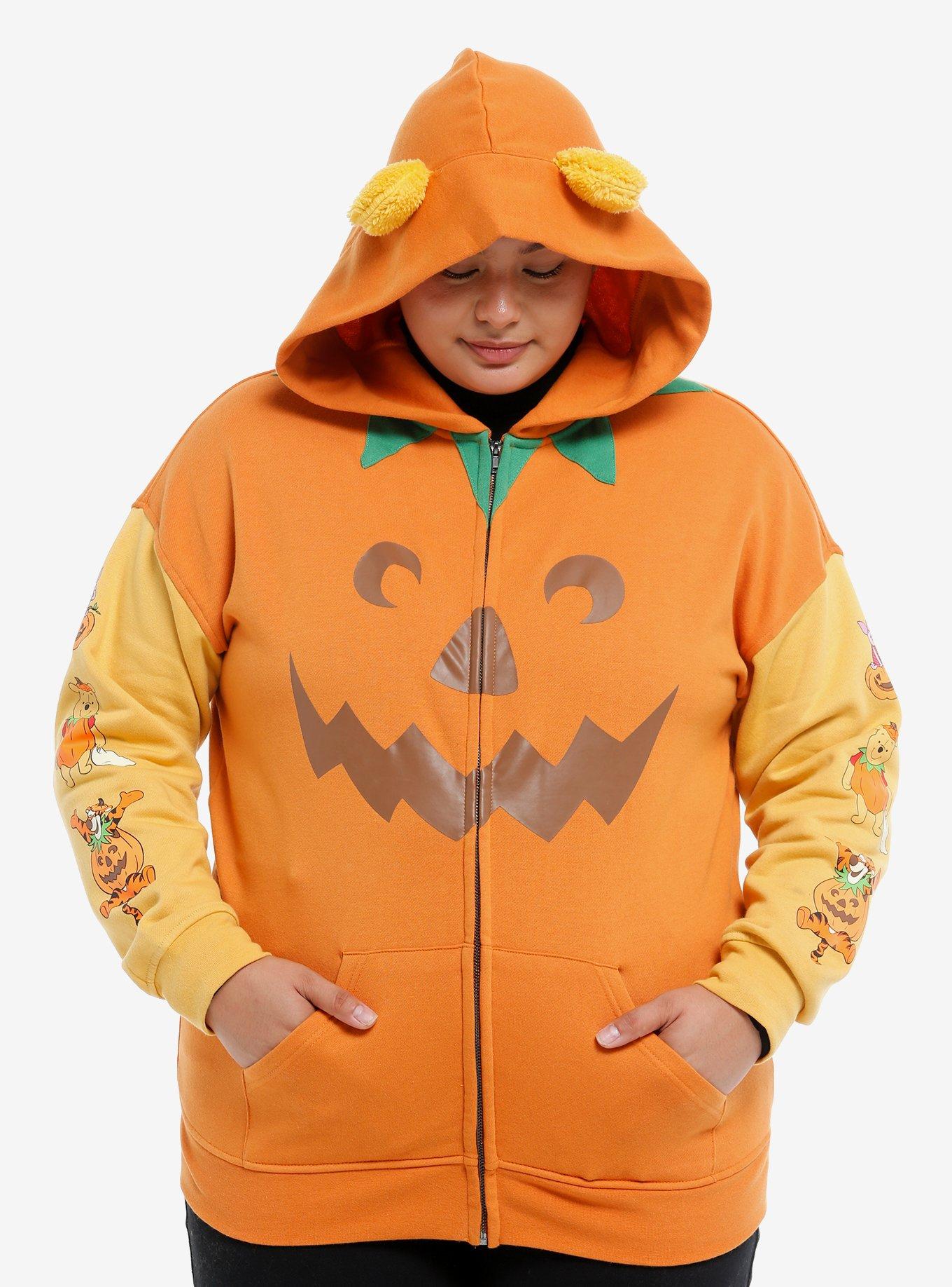 Disney Winnie The Pooh Pumpkin Costume Girls Hoodie Plus Size, , hi-res