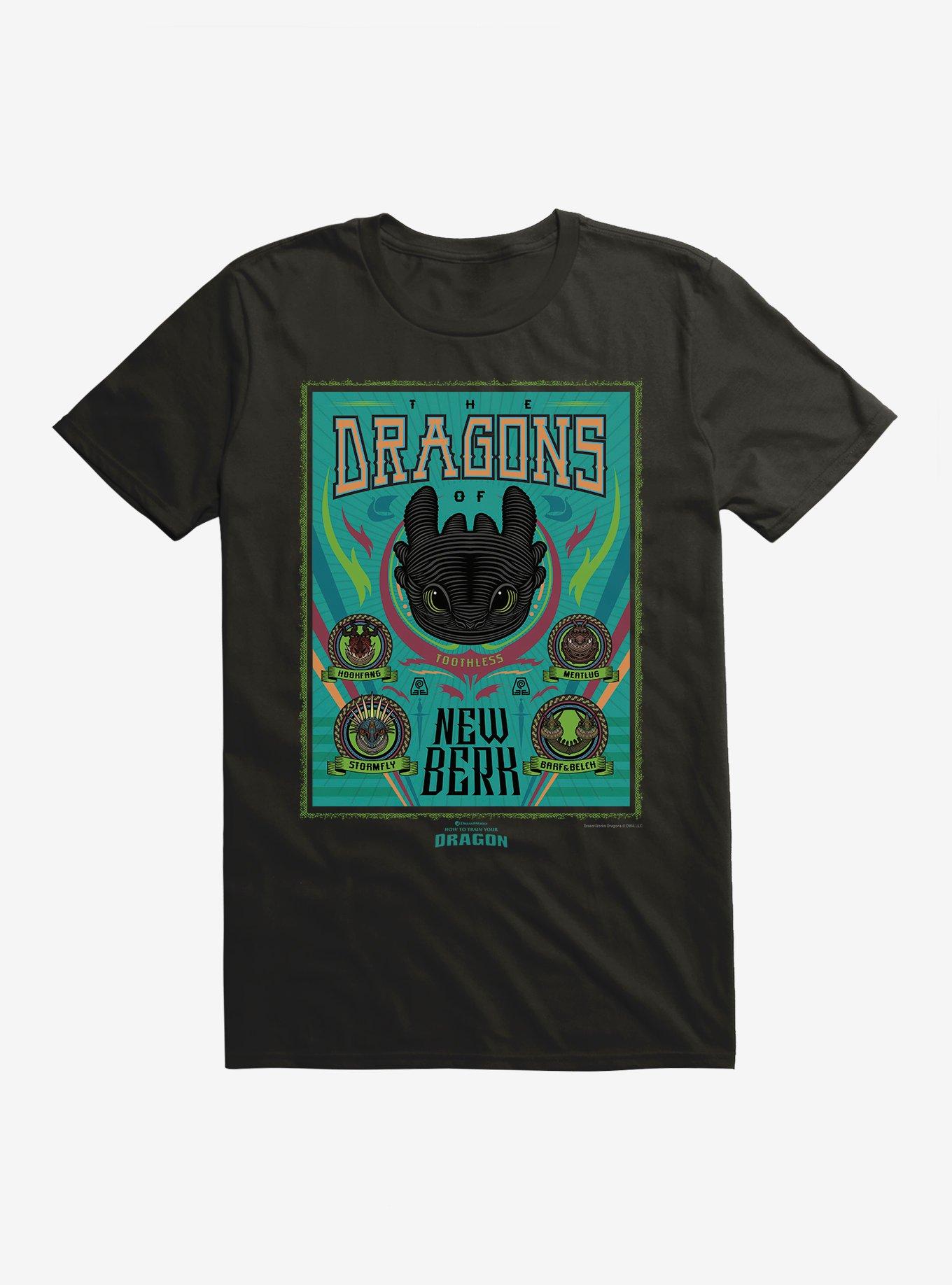 How To Train Your Dragon New Berk Dragons T-Shirt