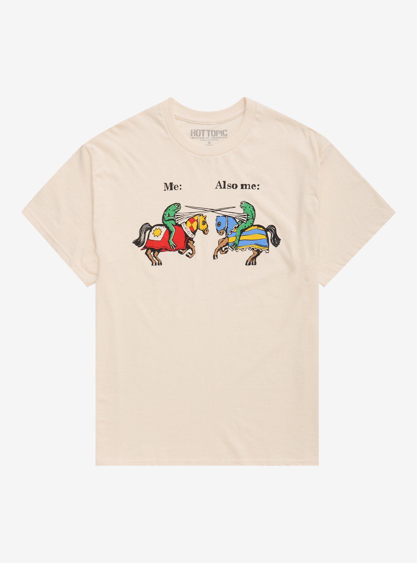 Jousting Frogs T-Shirt By Popcorn Punk, , hi-res