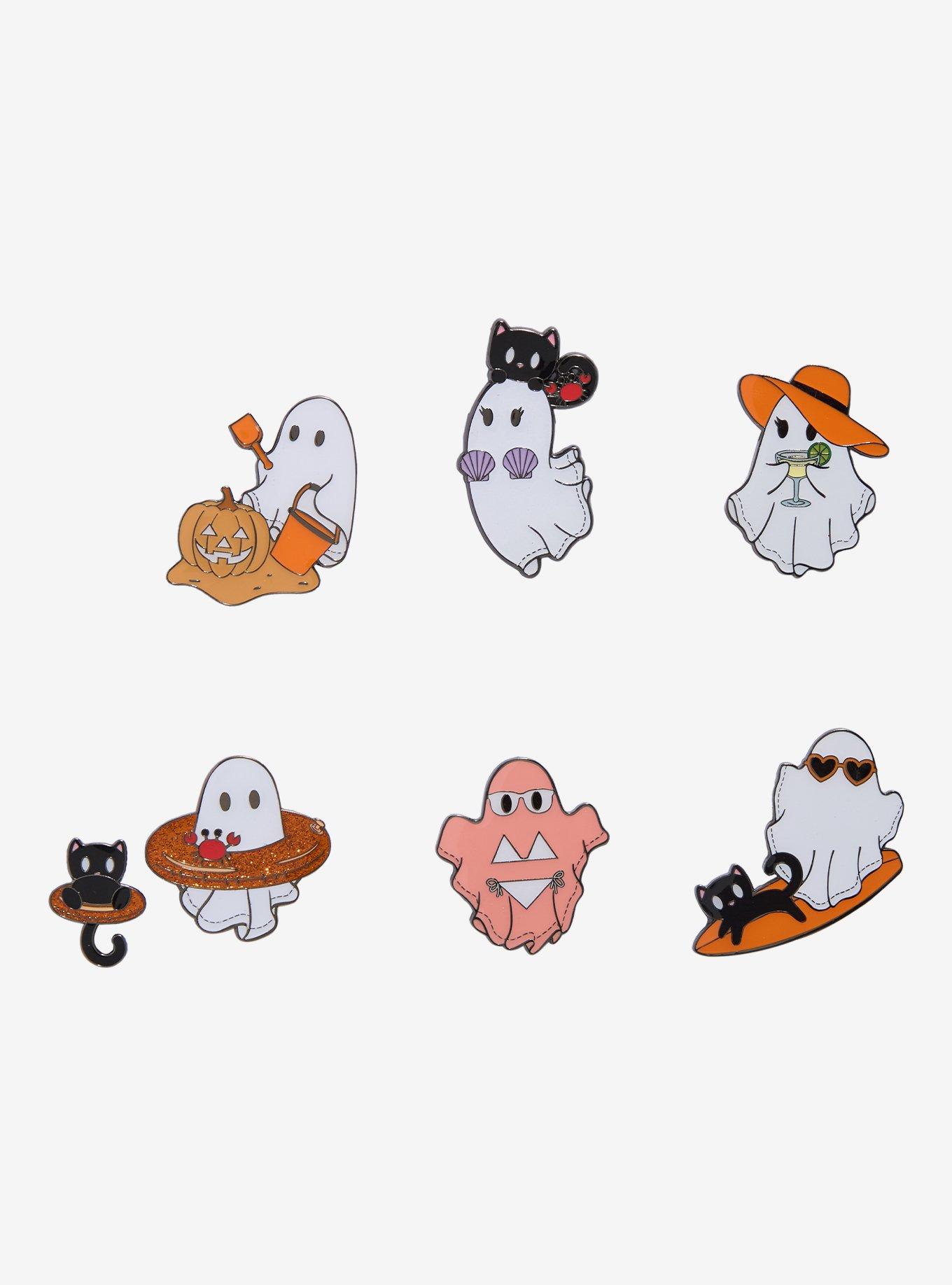 Summer Ghosts Blind Bag Enamel Pin, , hi-res