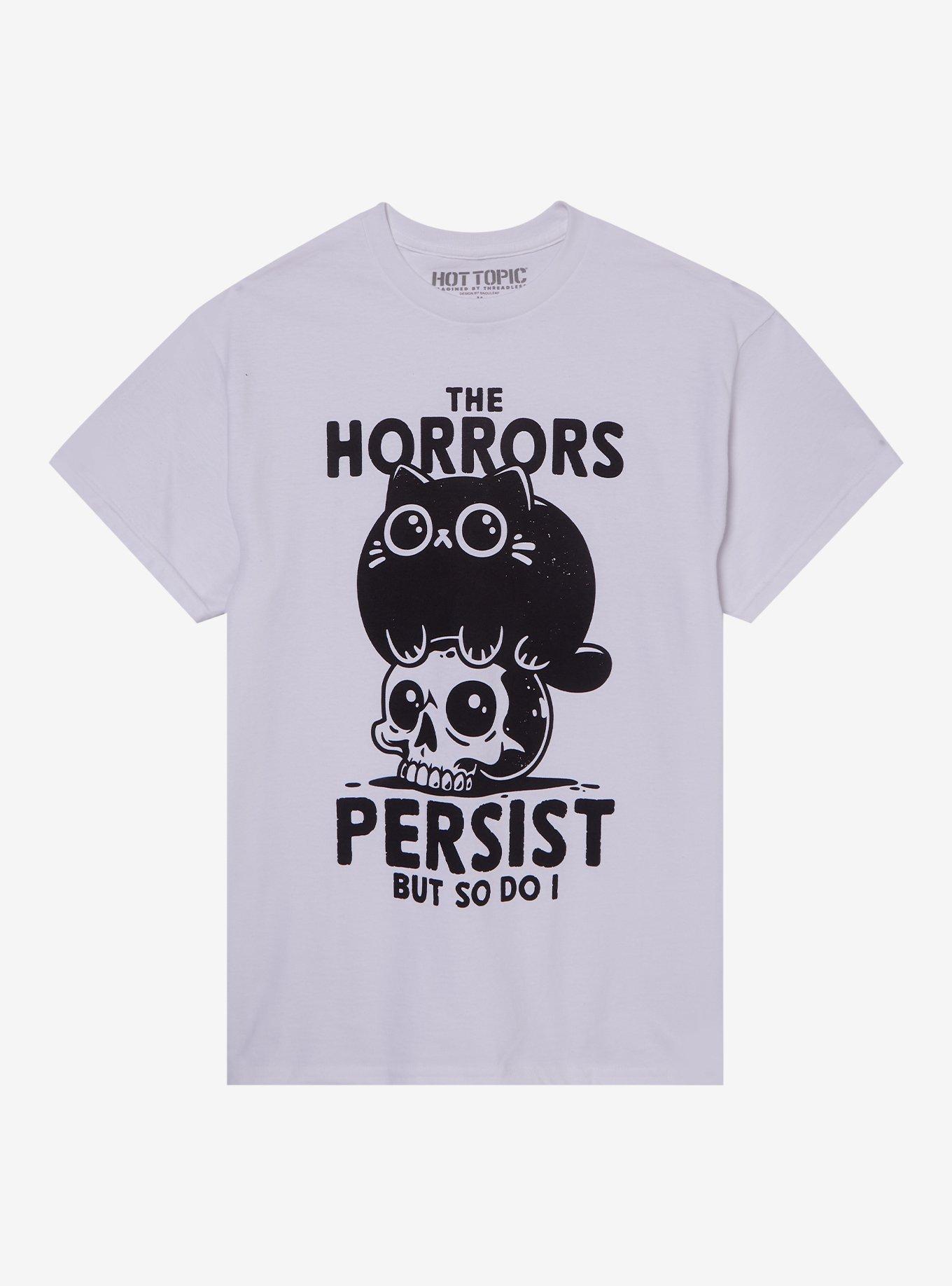 Cat Horrors Persist T-Shirt By Snouleaf, , hi-res