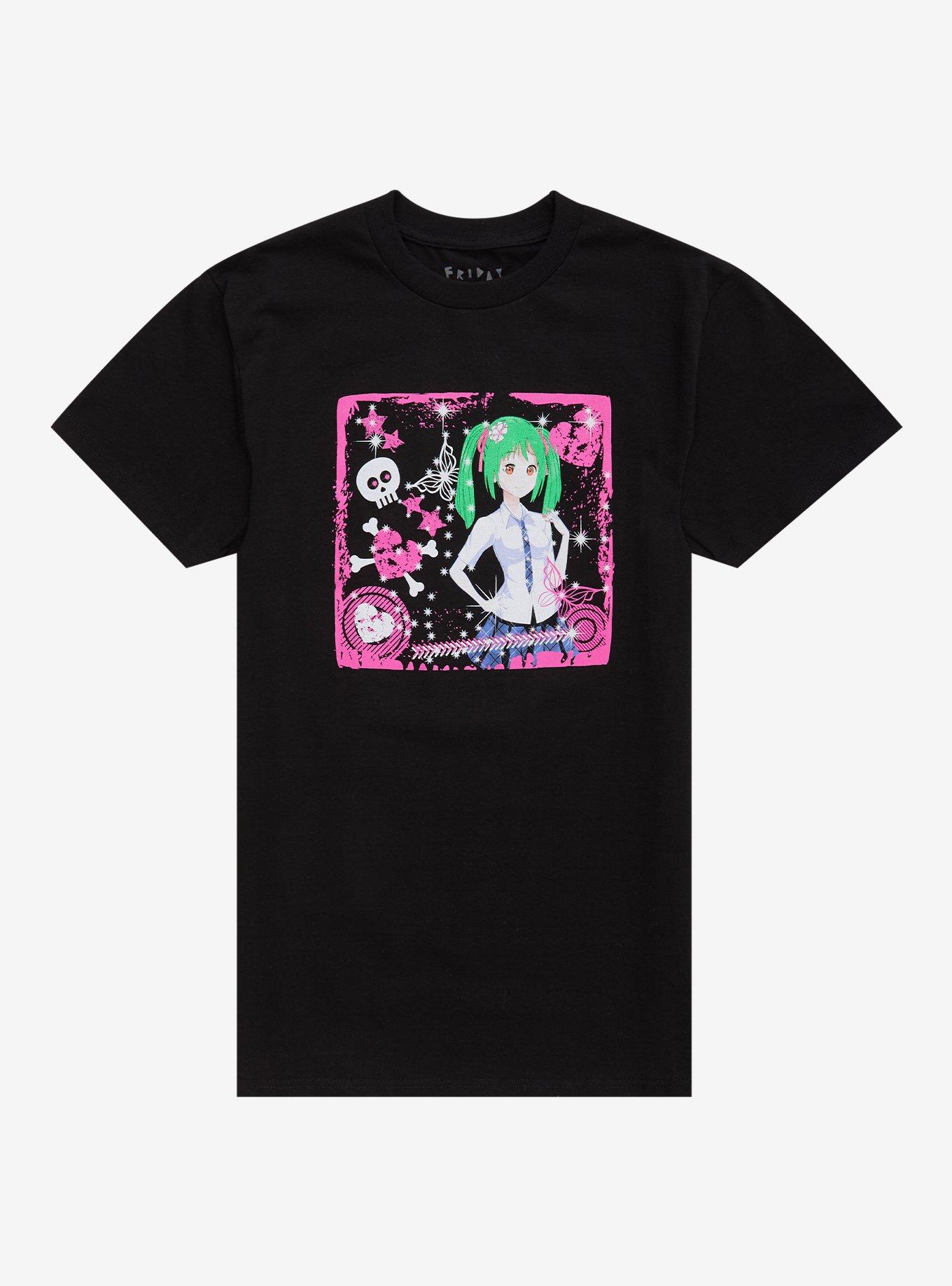 Anime Girl Bling T-Shirt By Friday Jr, , hi-res