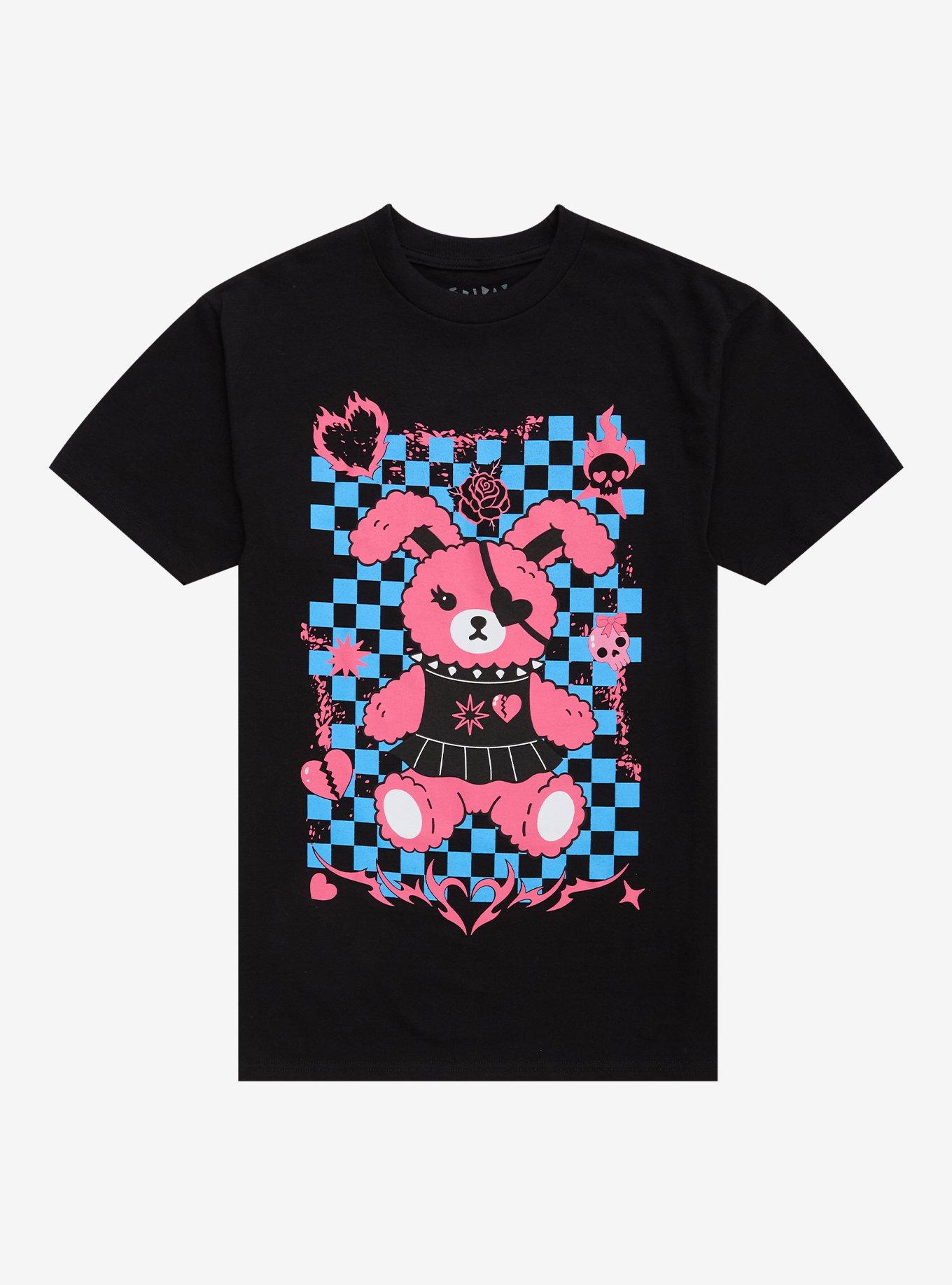 Goth Stuffed Bunny T-Shirt By Friday Jr, , hi-res