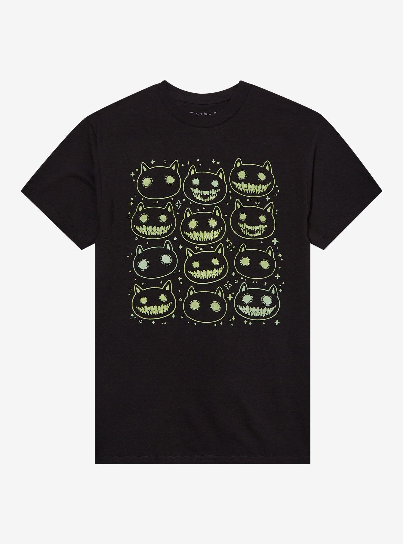 Grinning Cats Glow-In-The-Dark T-Shirt By Friday Jr., , hi-res