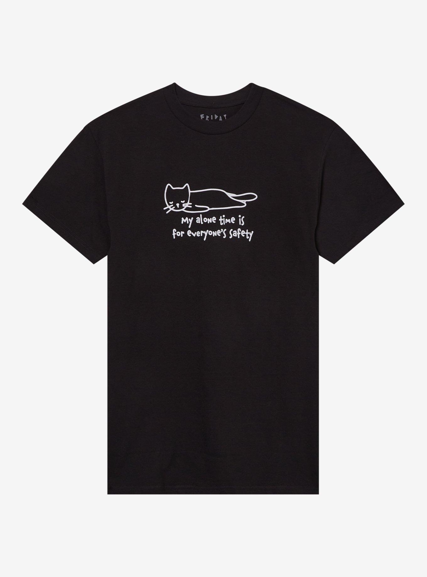 Cat Alone Time T-Shirt By Friday Jr, , hi-res