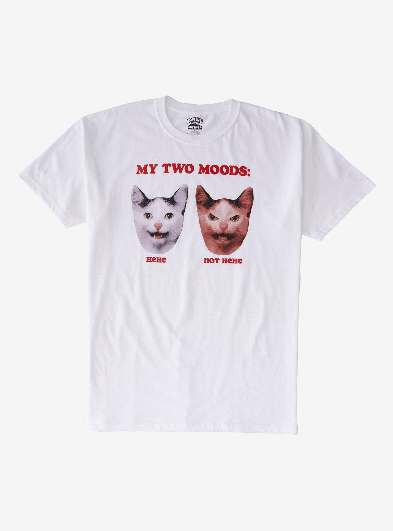 Cat Two Moods T-Shirt By Call Your Mother, , hi-res