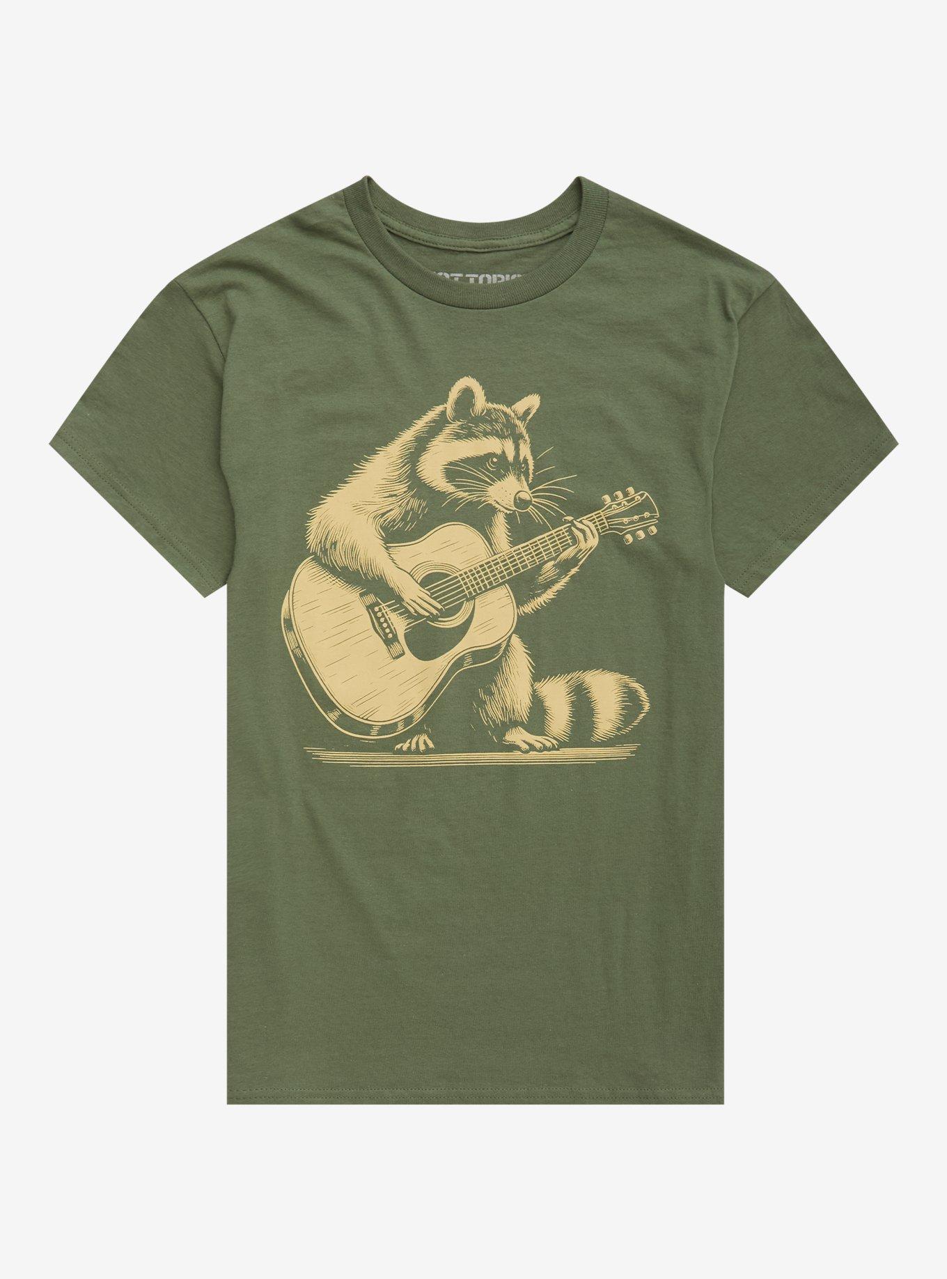 Raccoon Guitar T-Shirt, , hi-res