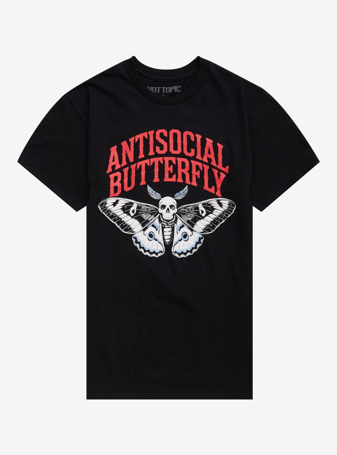 Antisocial Butterfly Death Moth T-Shirt, , hi-res