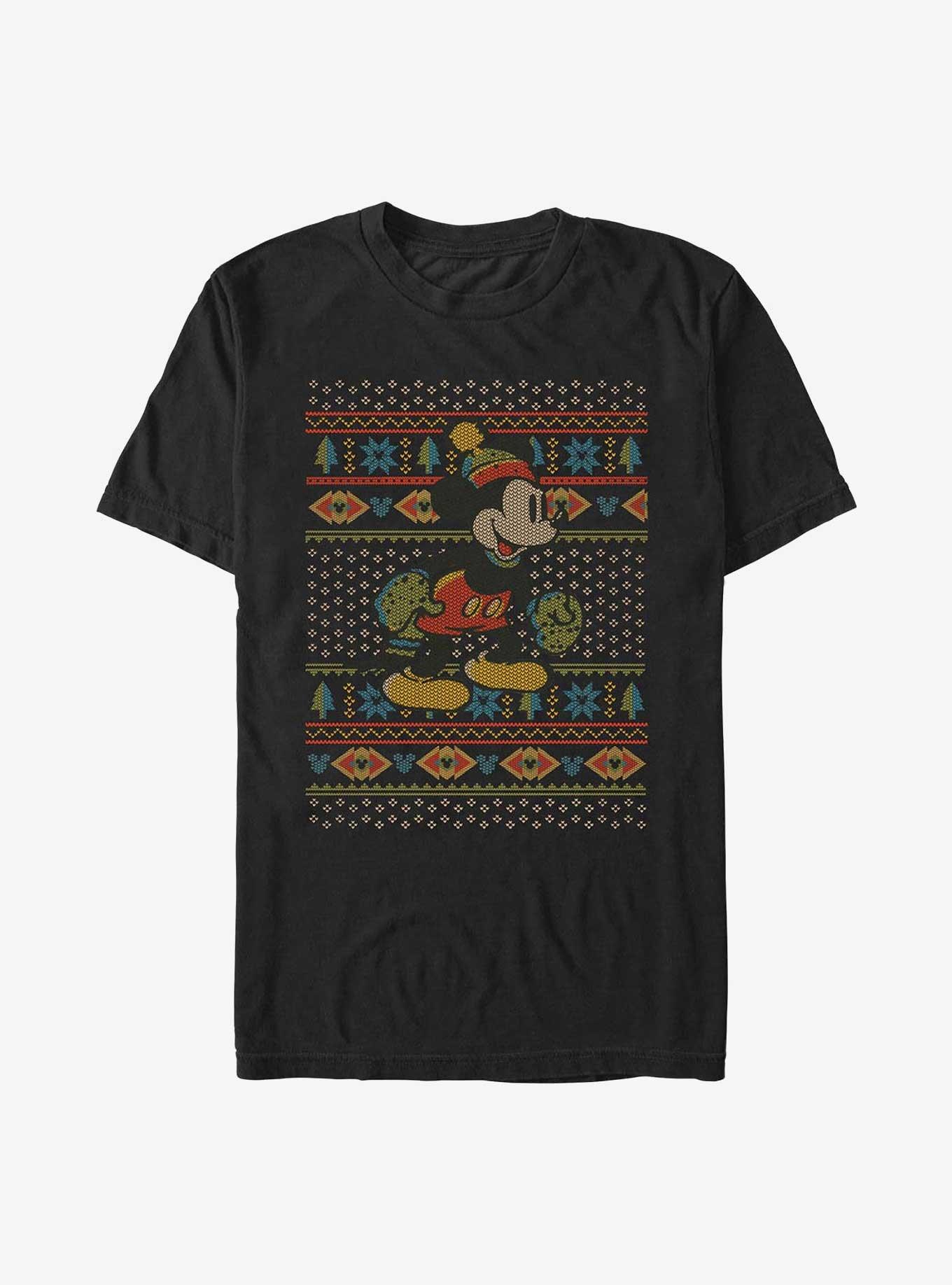 Disney Mickey Mouse Vintage Ugly Christmas Sweater T-Shirt, , hi-res