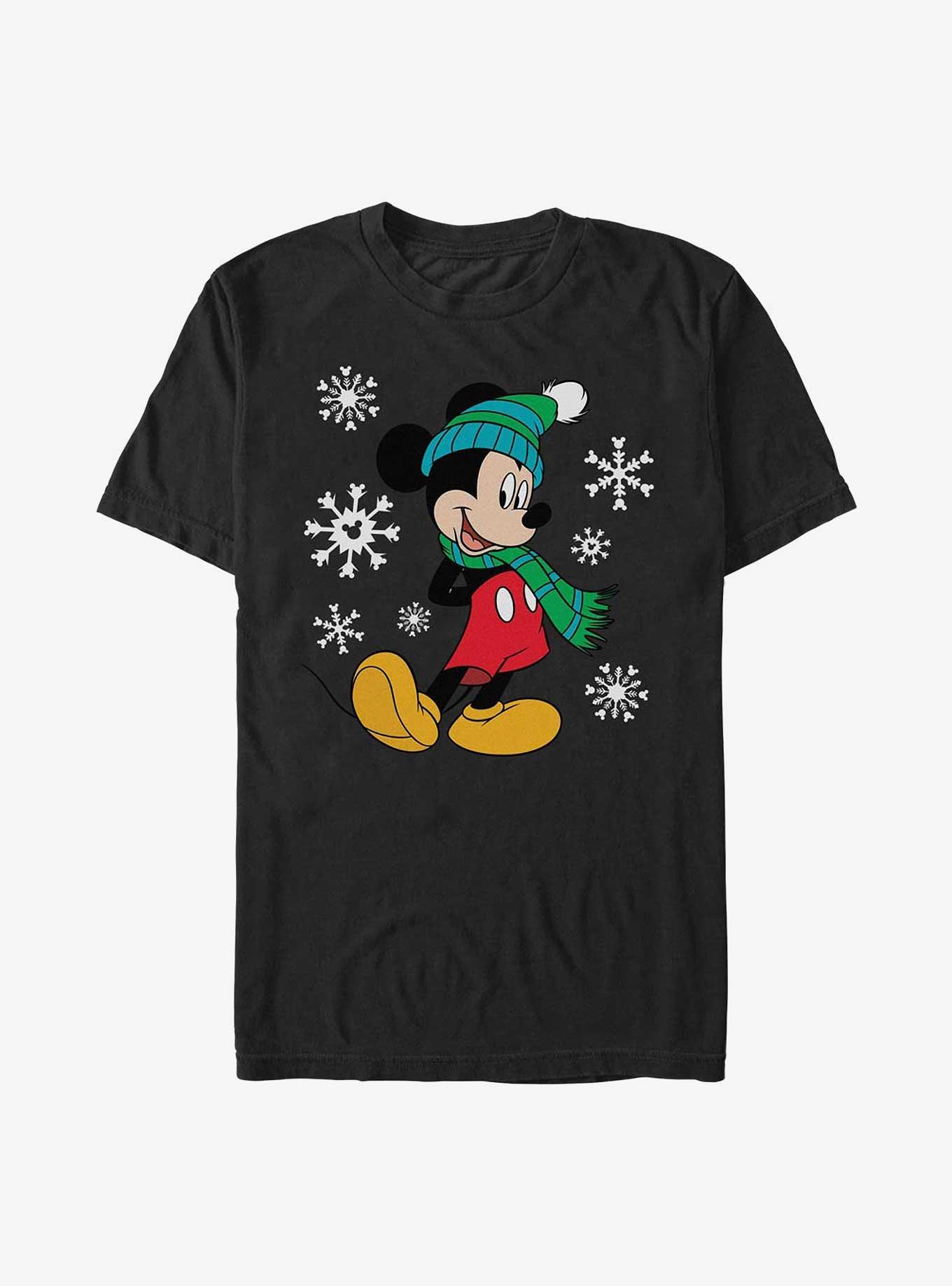 Disney Mickey Mouse Snowflakes Holiday T-Shirt, , hi-res