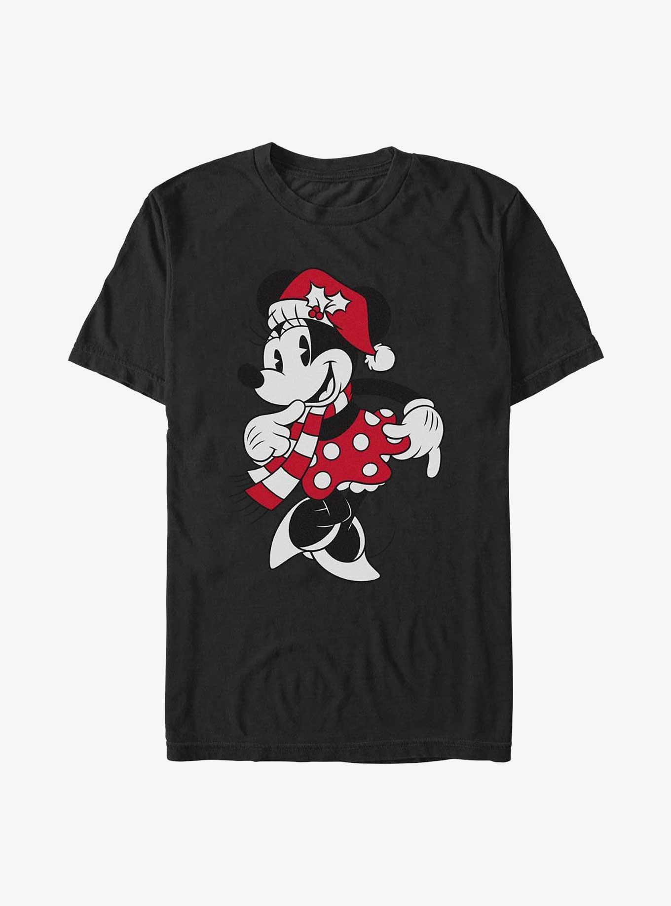 Disney Minnie Mouse Santa Hat Holiday T-Shirt, , hi-res