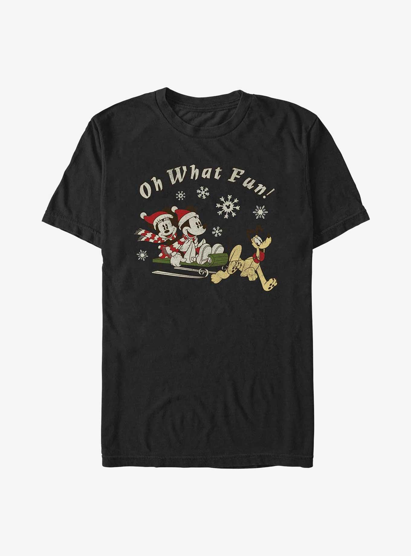 Disney Mickey Mouse & Minnie Mouse Holiday Oh What Fun T-Shirt, , hi-res