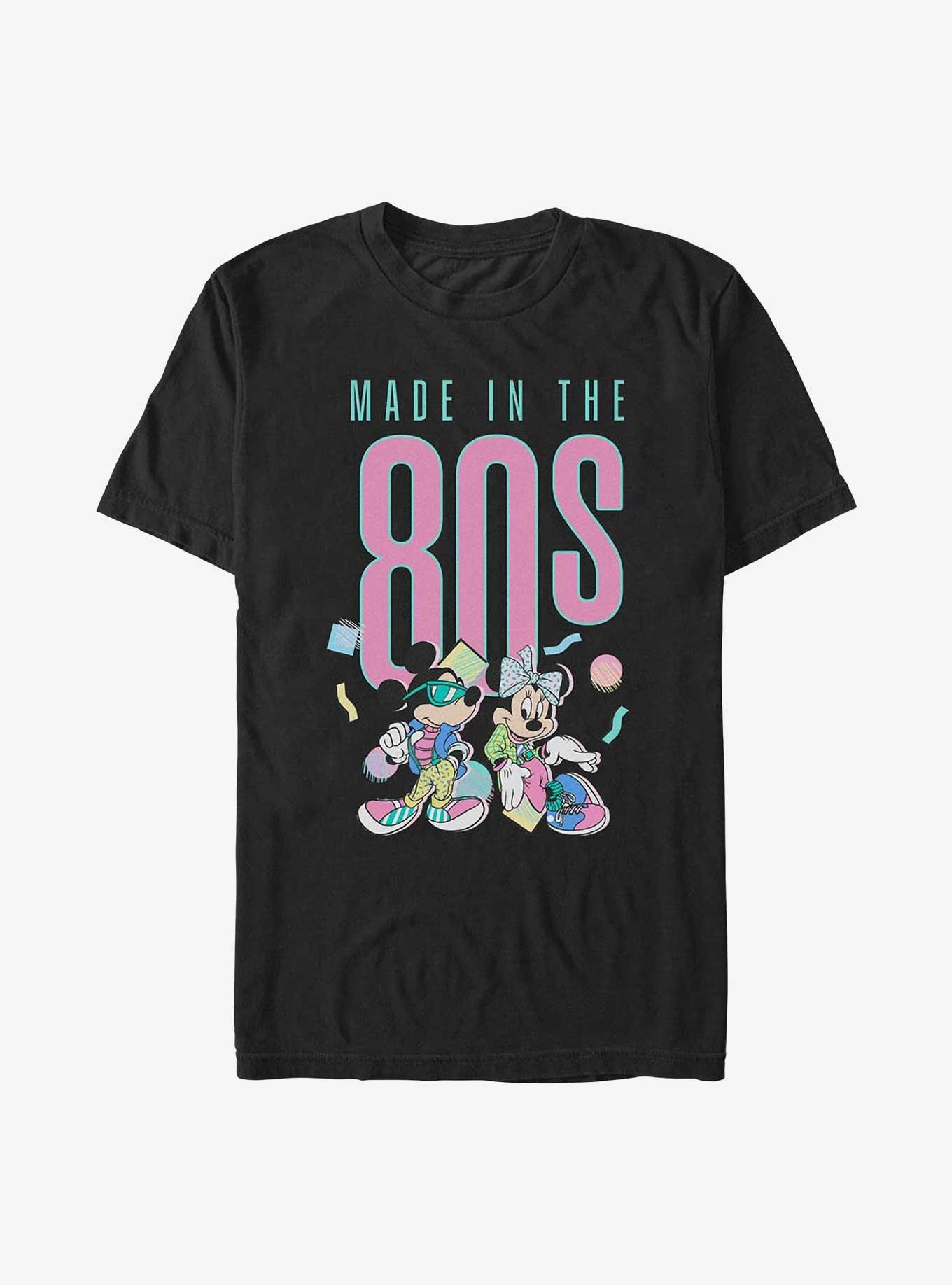 Disney Mickey Mouse & Minnie Mouse Made In The 80s T-Shirt, BLACK, hi-res