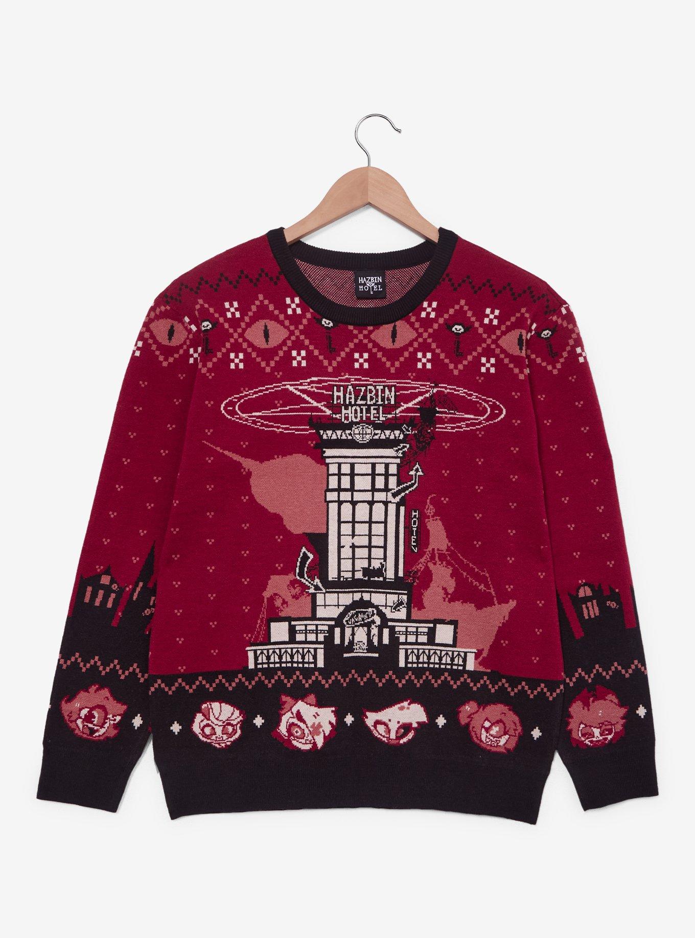 Hazbin Hotel Holiday Sweater — BoxLunch Exclusive, , hi-res