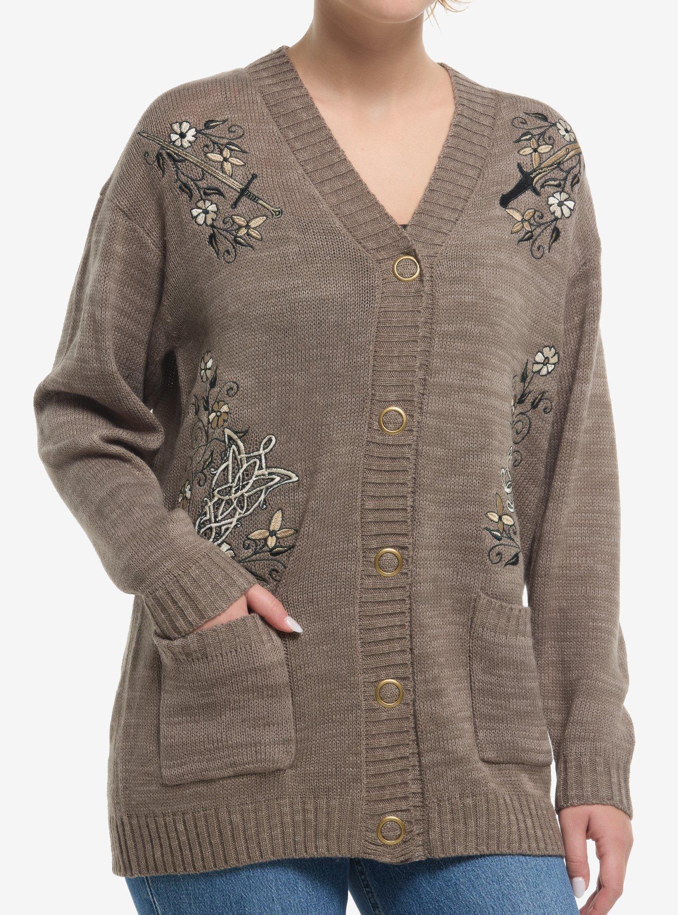 The Lord Of The Rings Floral Icons Cardigan, , hi-res
