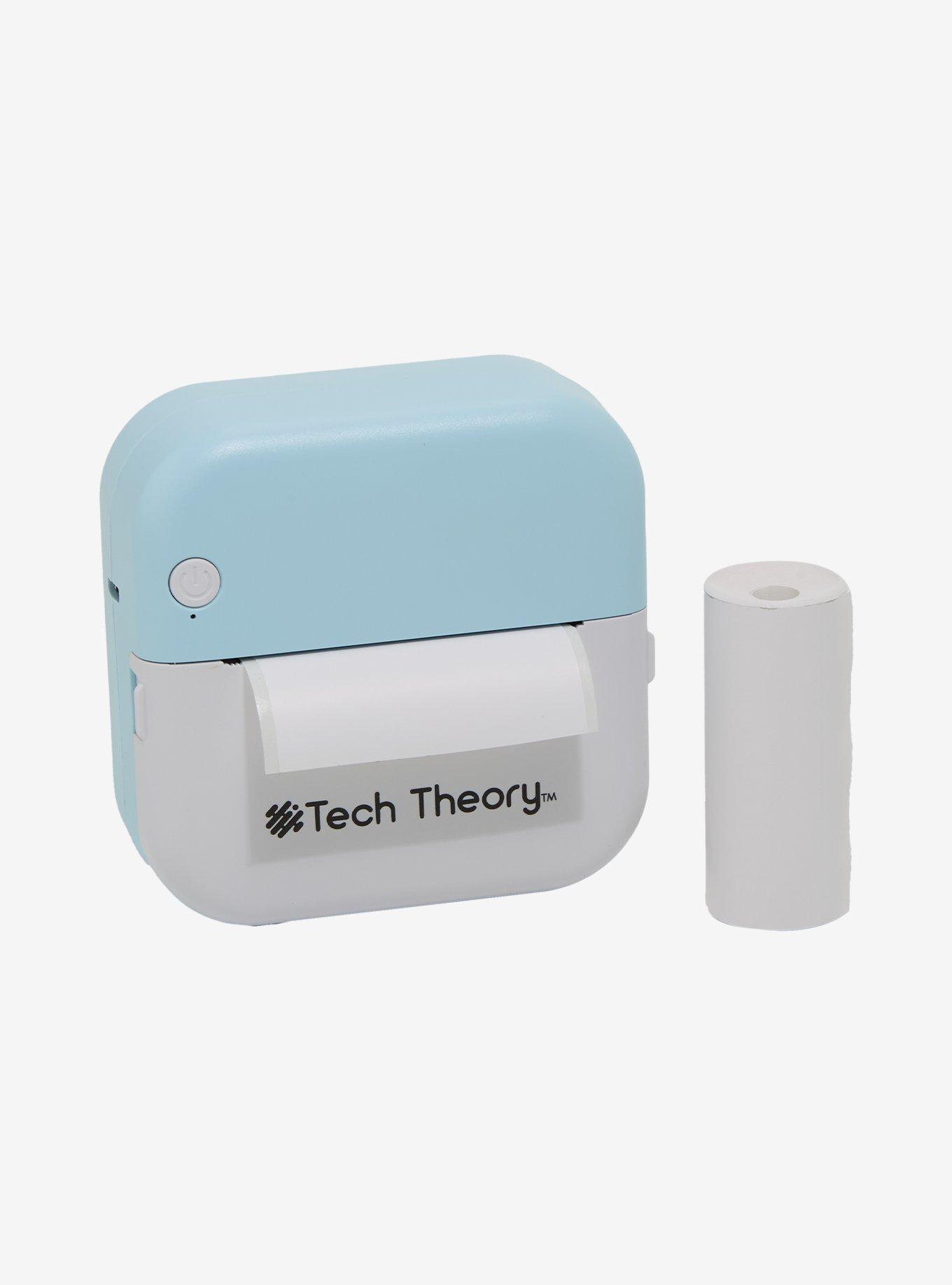 Tech Theory White & Blue Instant Print Inkless Printer, , hi-res