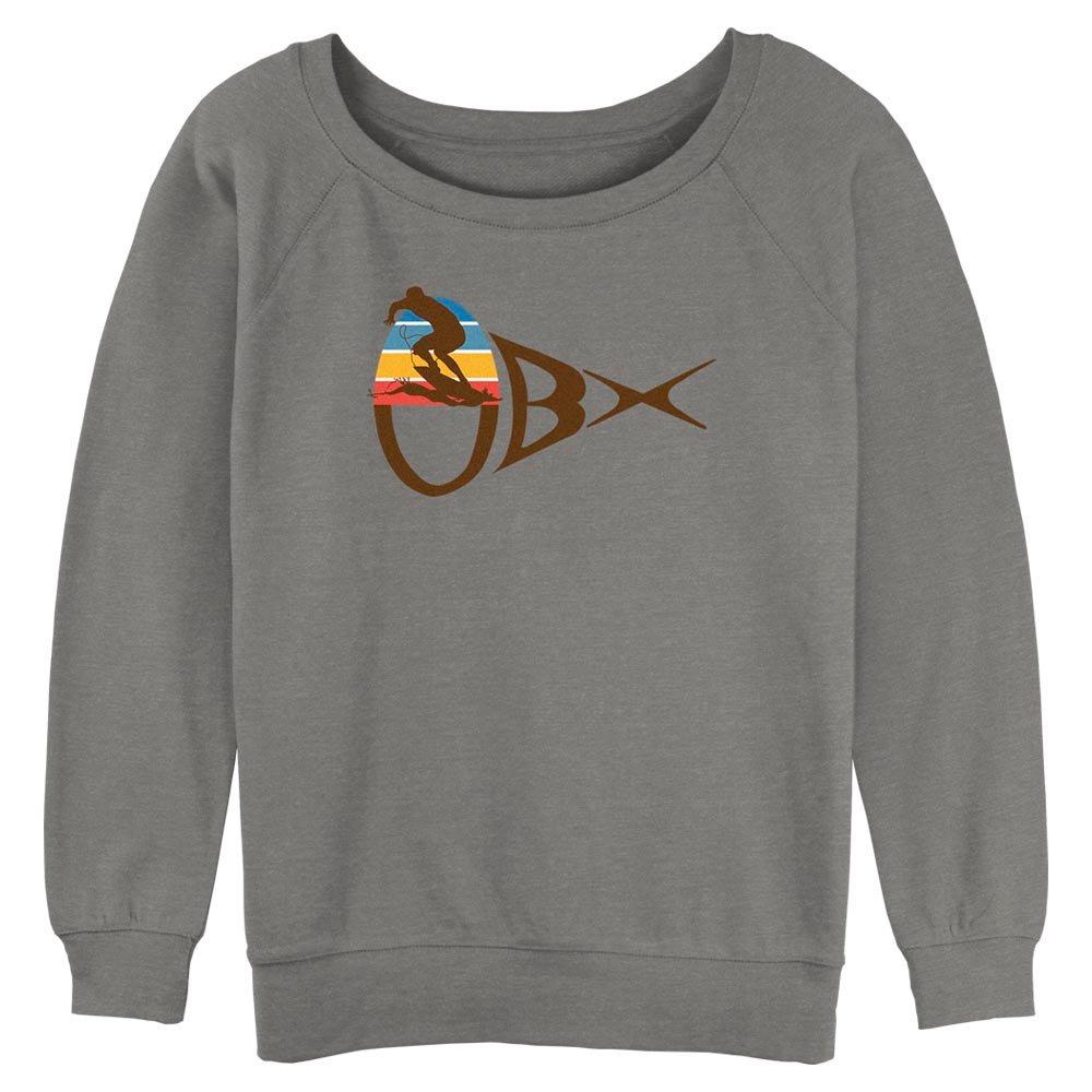 Outer Banks OBX With Surfing Silhouette Womens Slouchy Sweatshirt
