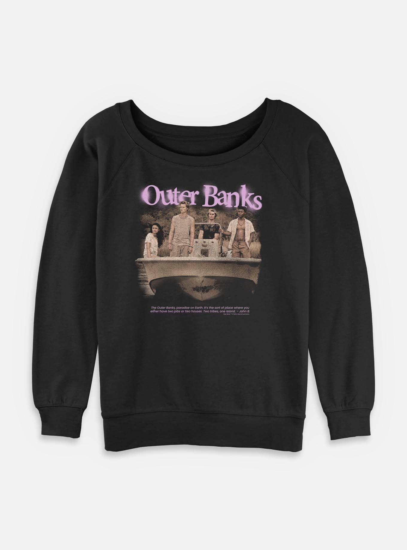 Outer Banks Group Photo Womens Slouchy Sweatshirt, , hi-res