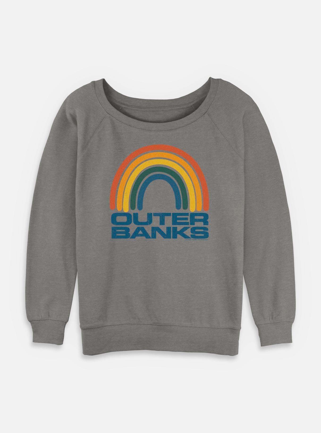 Outer Banks Rainbow Logo Womens Slouchy Sweatshirt