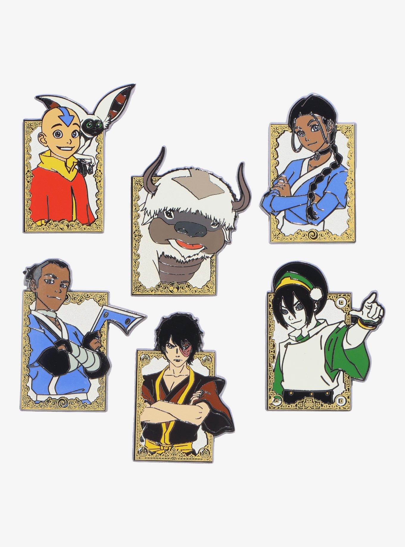 Buckle-Down Avatar: The Last Airbender Frame Glitter Blind Box Enamel Pin Hot Topic Exclusive, , hi-res