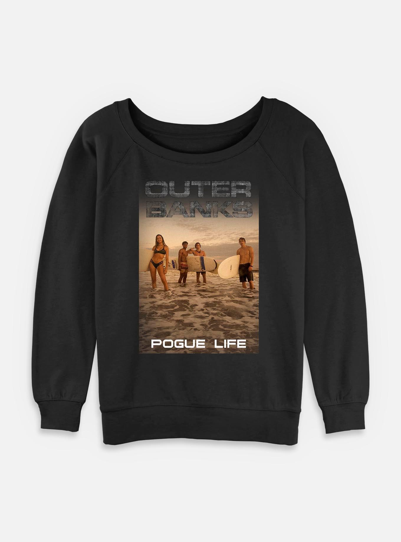Outer Banks Beach Crew Pogue Life Womens Slouchy Sweatshirt, , hi-res