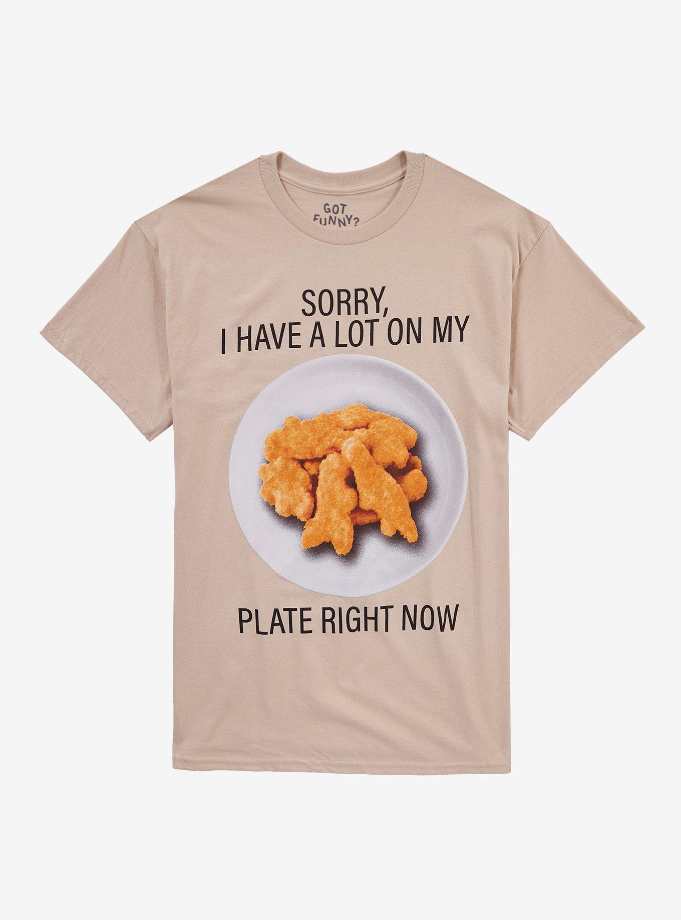 Dino Nuggets On My Plate T-Shirt By Got Funny?, , hi-res