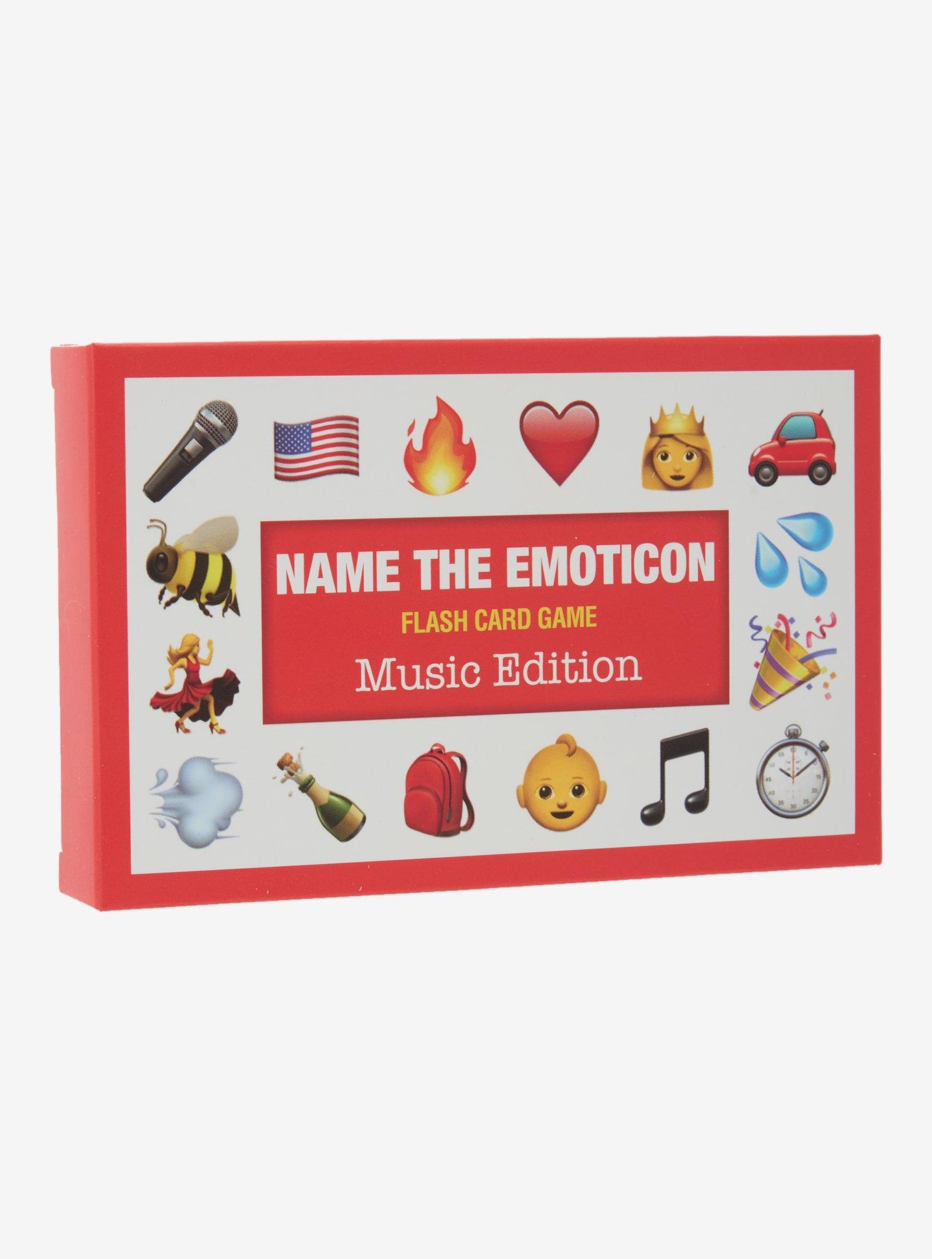Name The Emoticon Music Edition Flash Card Game, , hi-res