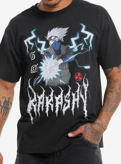 LIBERE NARUTOコラボ KAKASHI T-SHIRTS 黒 M LIBERE ×『NARUTO -ナルト