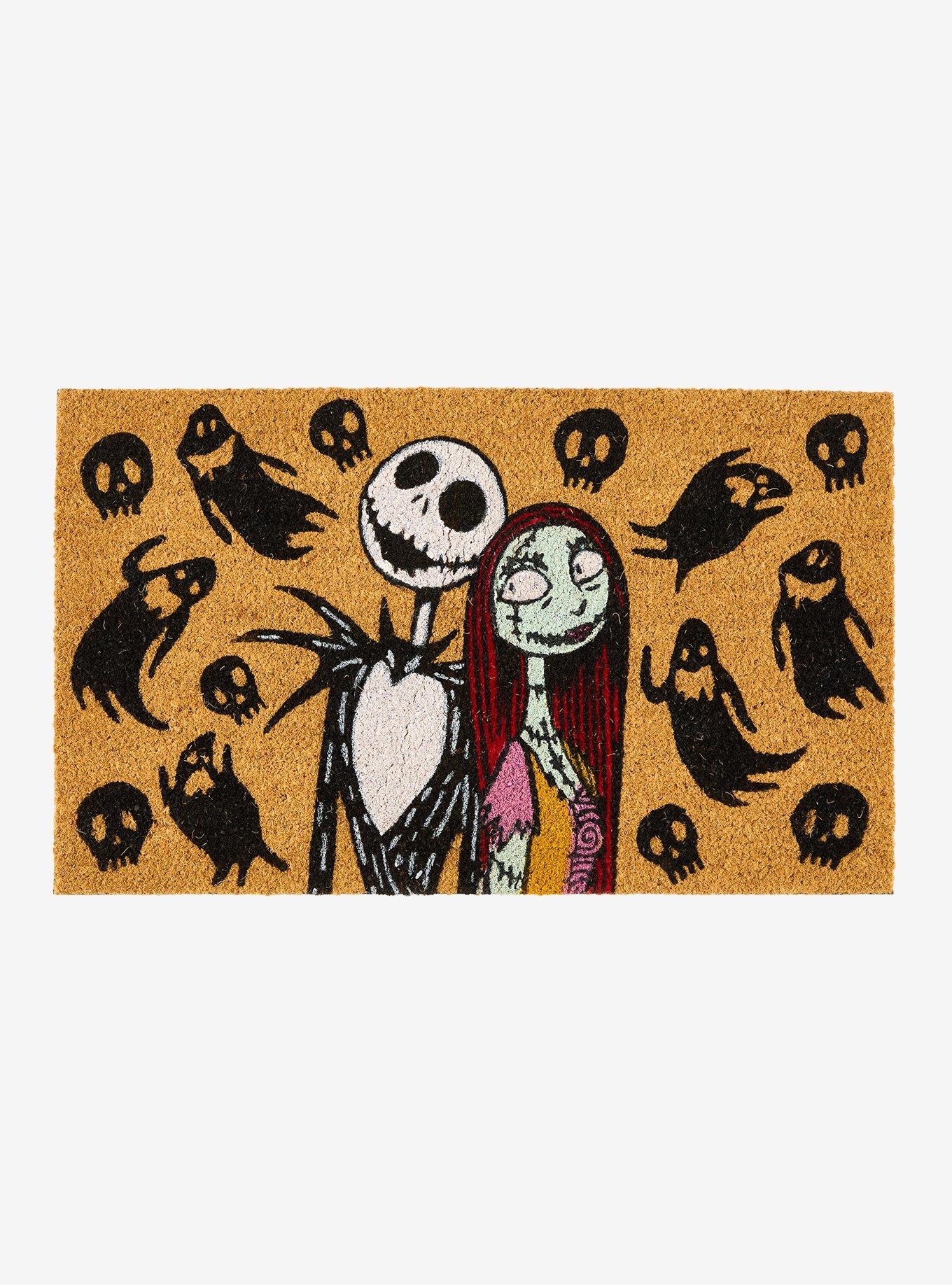 The Nightmare Before Christmas Jack & Sally Doormat, , hi-res