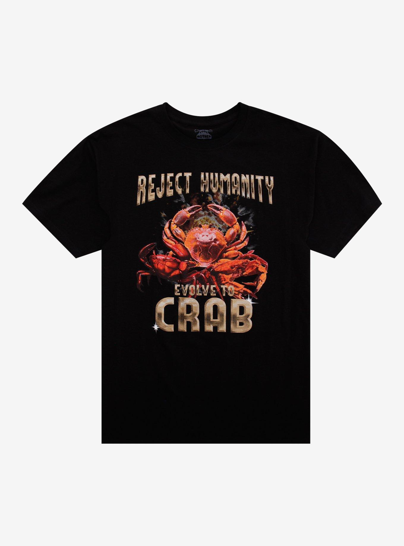 Reject Humanity Crab T-Shirt By Call Your Mother, , hi-res
