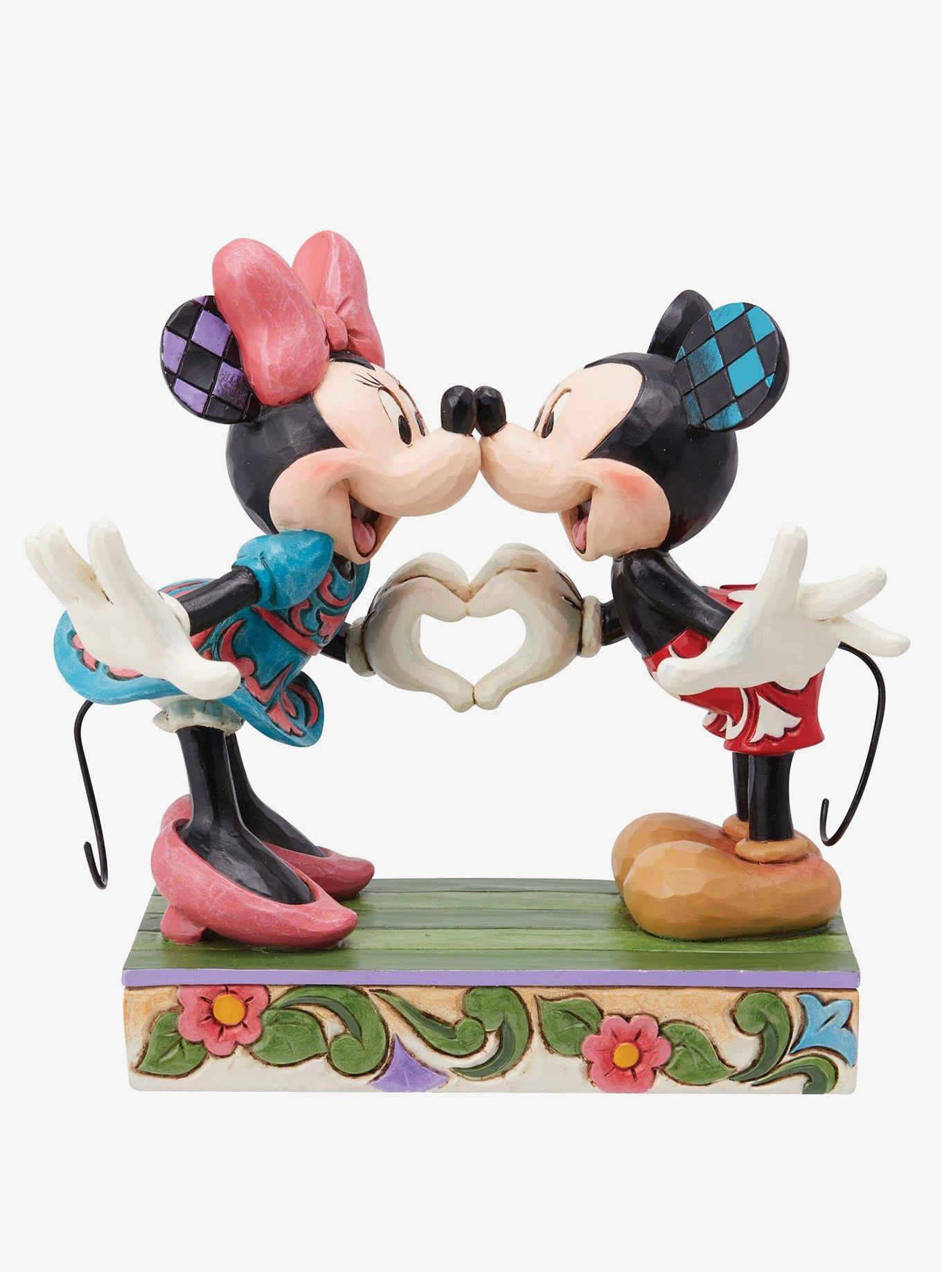 Disney Mickey & Minnie with Heart Jim Shore Figurine, , hi-res