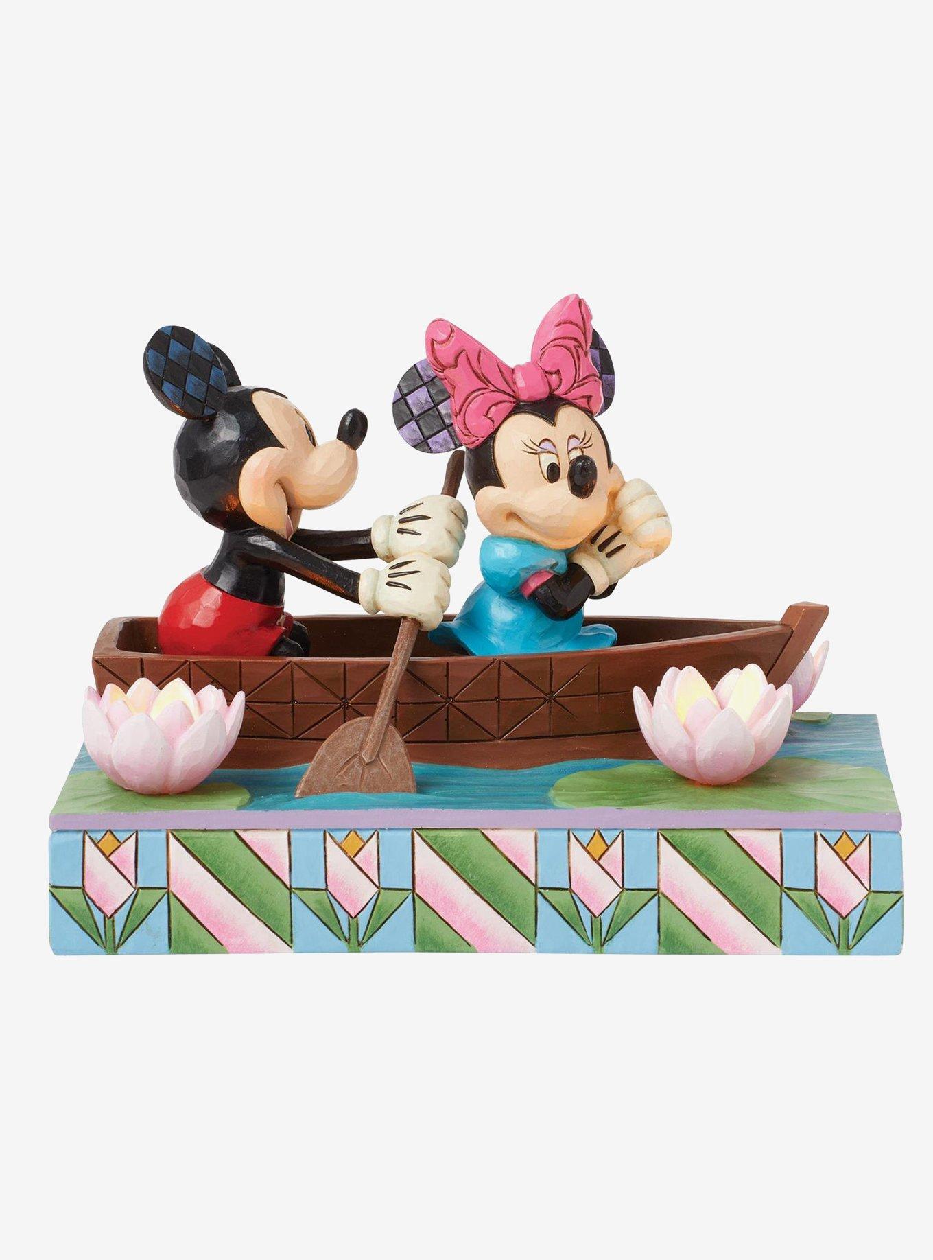 Disney Mickey & Minnie Love Boat Jim Shore LED Figure, , hi-res