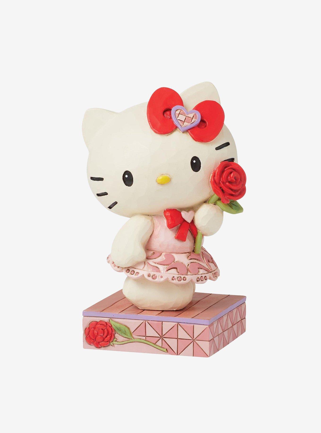Hello Kitty with Rose Jim Shore Figure, , hi-res