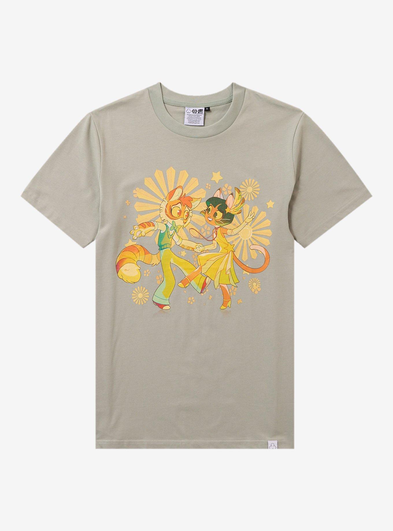 Lackadaisy Mitzi & Rocky Dancing T-Shirt, , hi-res