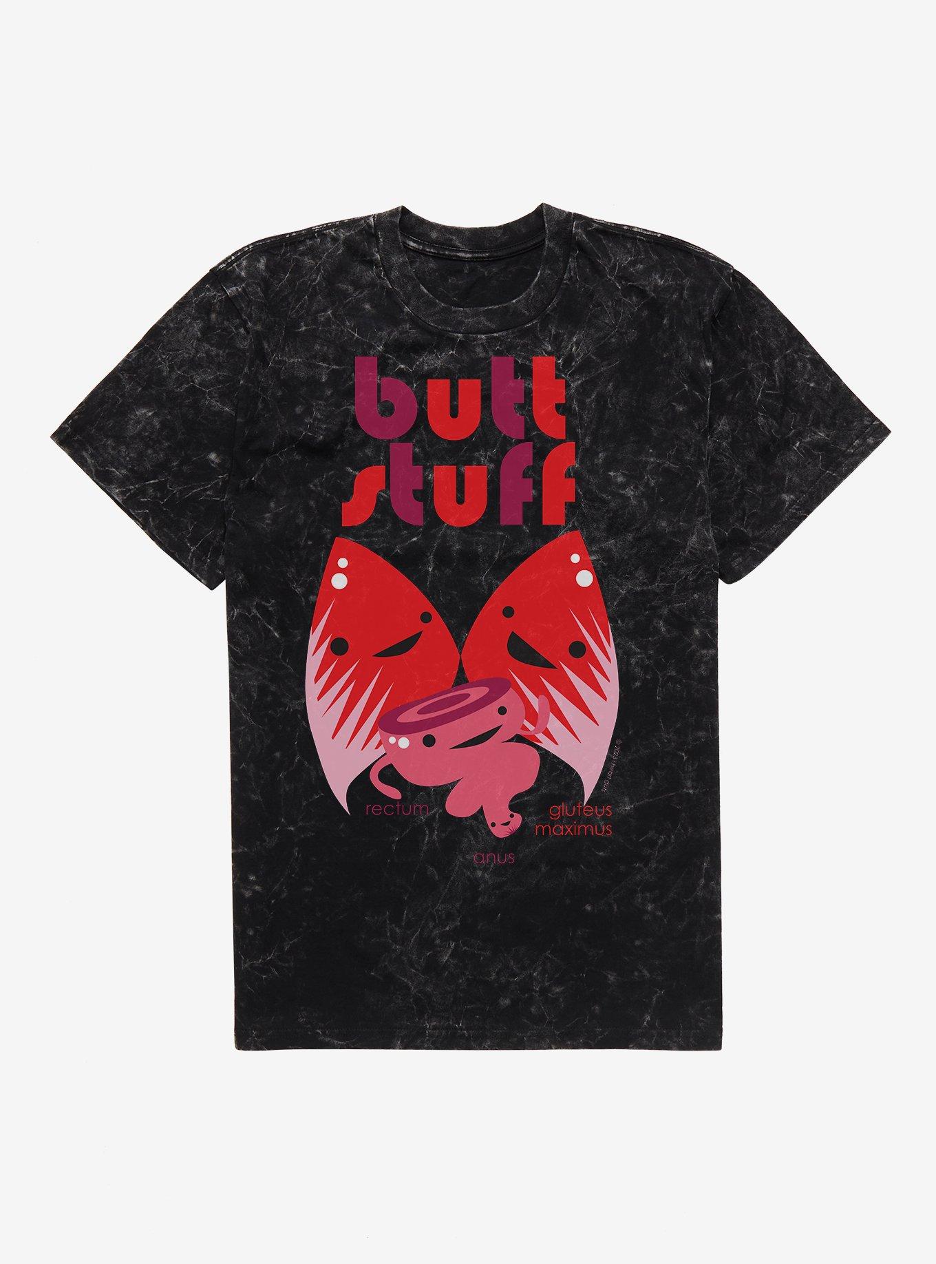 Butt Stuff - Cute Colorectal Pals for Colorectal Health & Humor Mineral Wash T-Shirt, , hi-res