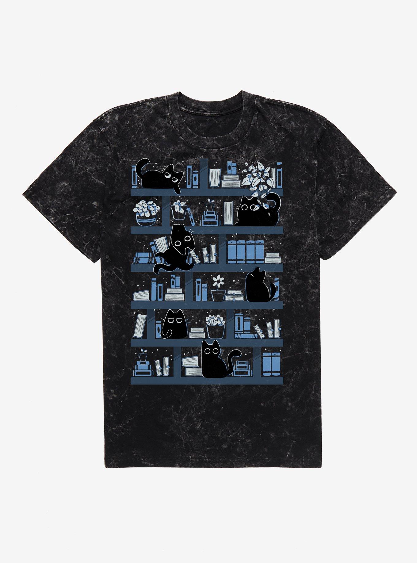 Purrfect Library Mineral Wash T-Shirt, , hi-res